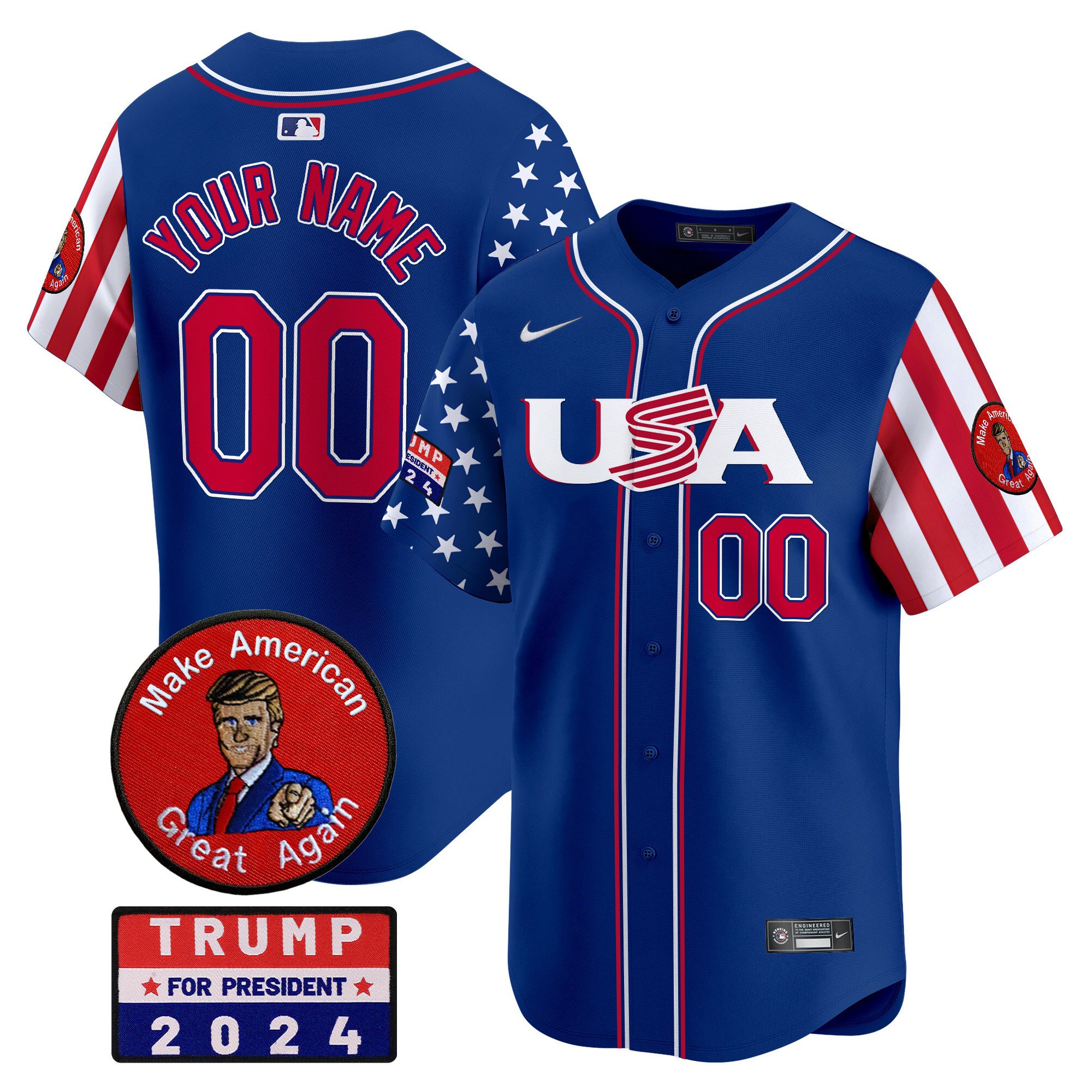 2024 Make American Great Again Vapor Premier Limited Custom Jersey - All Stitched