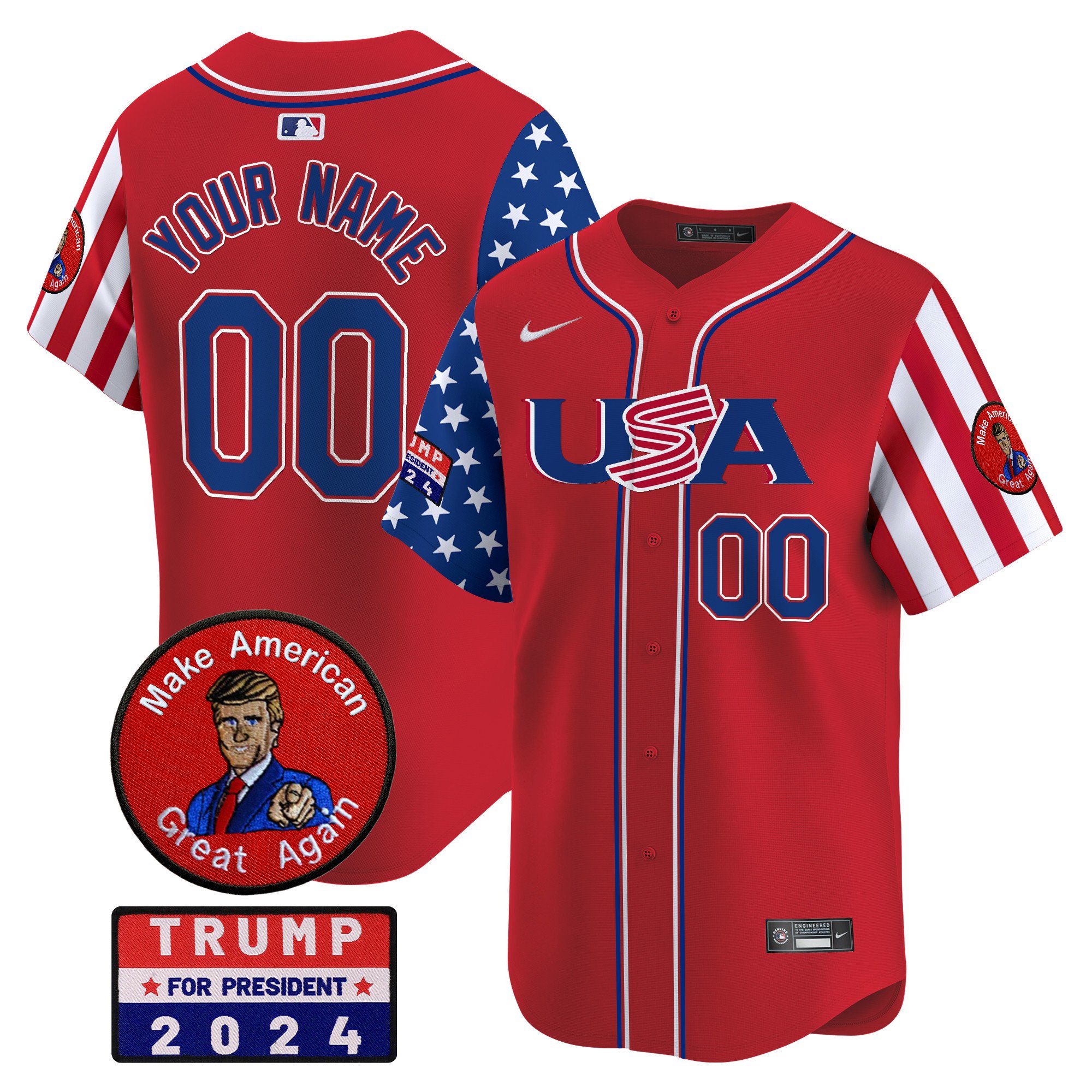 2024 Make American Great Again Vapor Premier Limited Custom Jersey - All Stitched