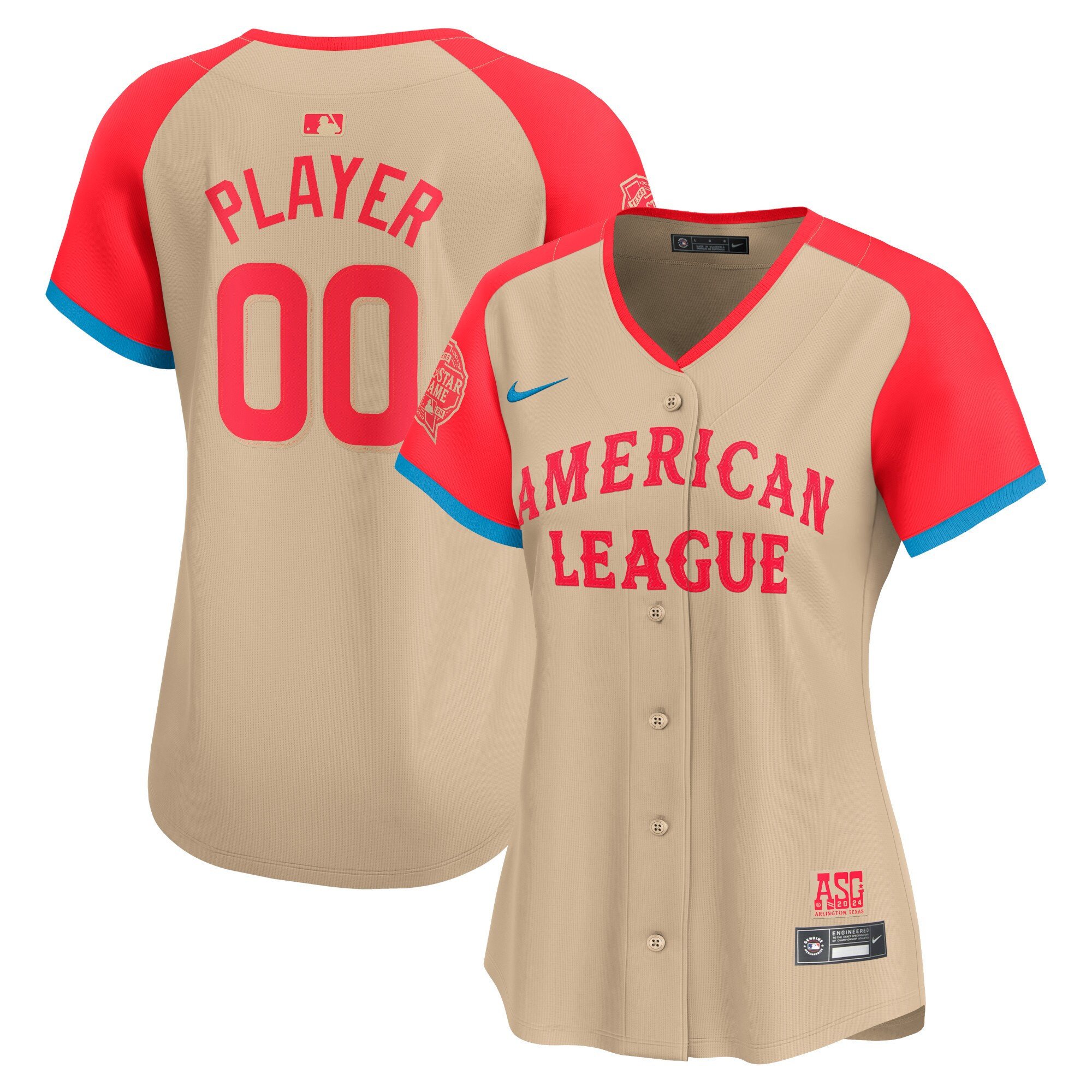 American League 2024 All-Star Game Limited Custom Jersey - Cream - All Stitched