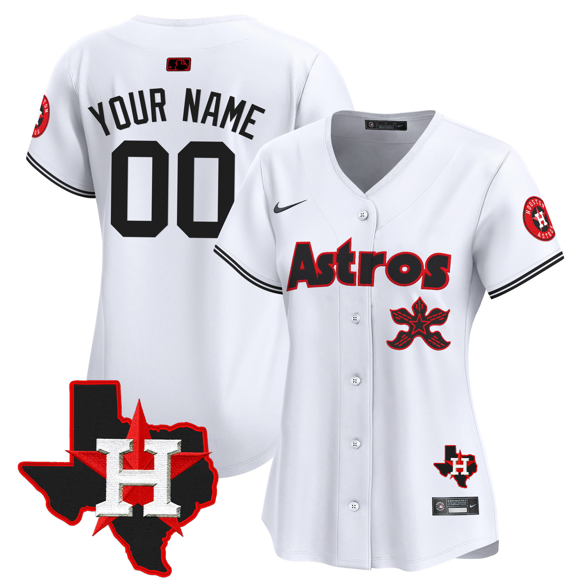 Astros Stranger Things Vapor Premier Limited Custom Jersey - All Stitched