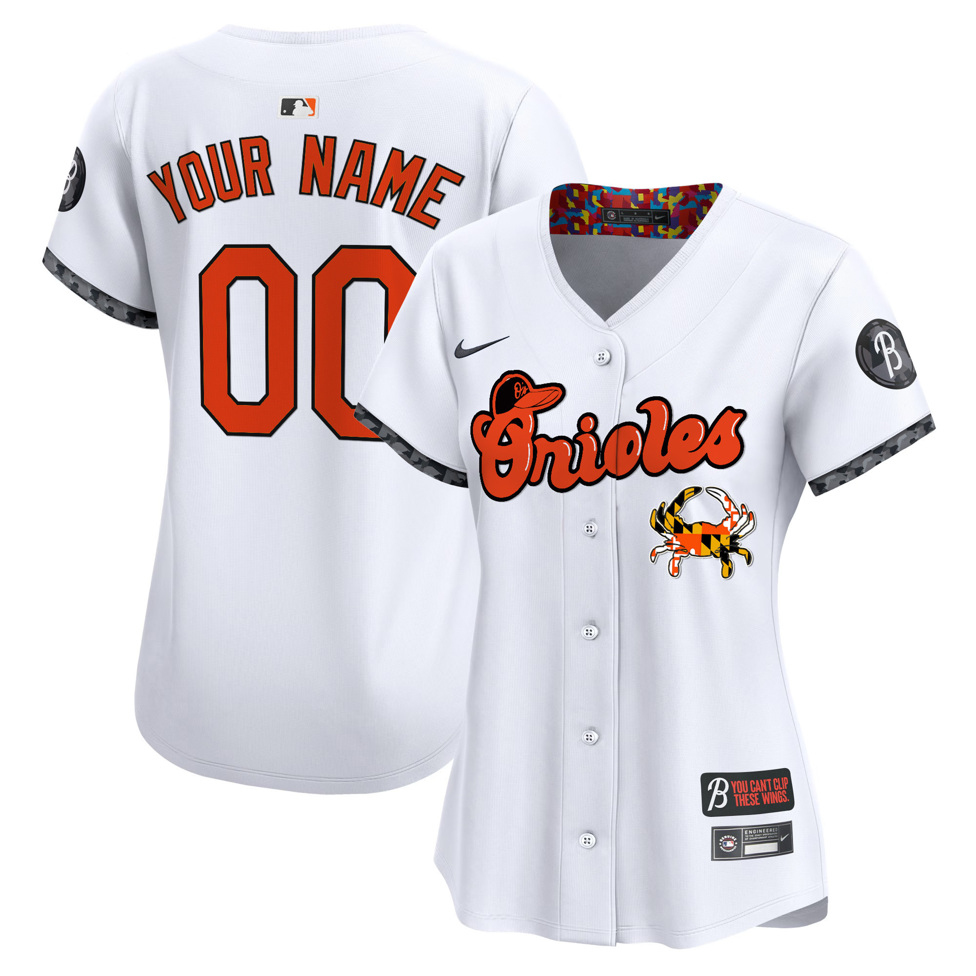 Baltimore Orioles Maryland Blue Crab Vapor Premier Limited Custom Jersey - All Stitched