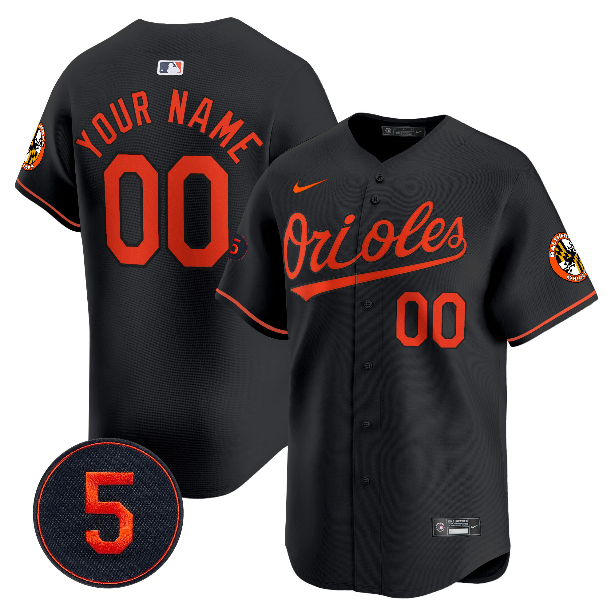 Baltimore Orioles Robinson Patch Vapor Premier Limited Custom Jersey V2 – All Stitched