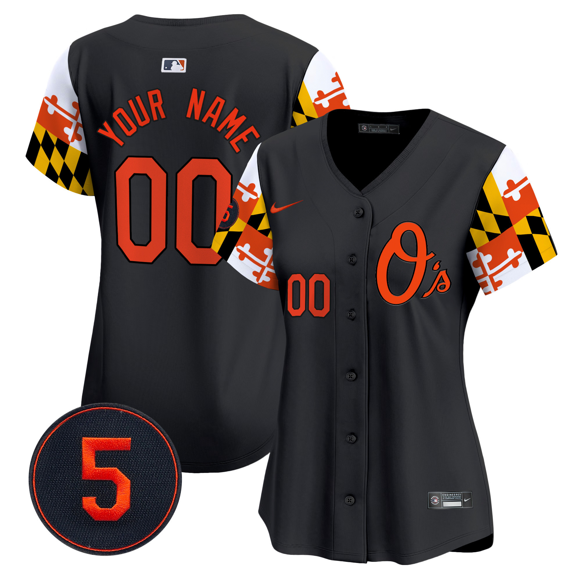 Baltimore Orioles Robinson Patch Vapor Premier Limited Custom Jersey V5 - All Stitched