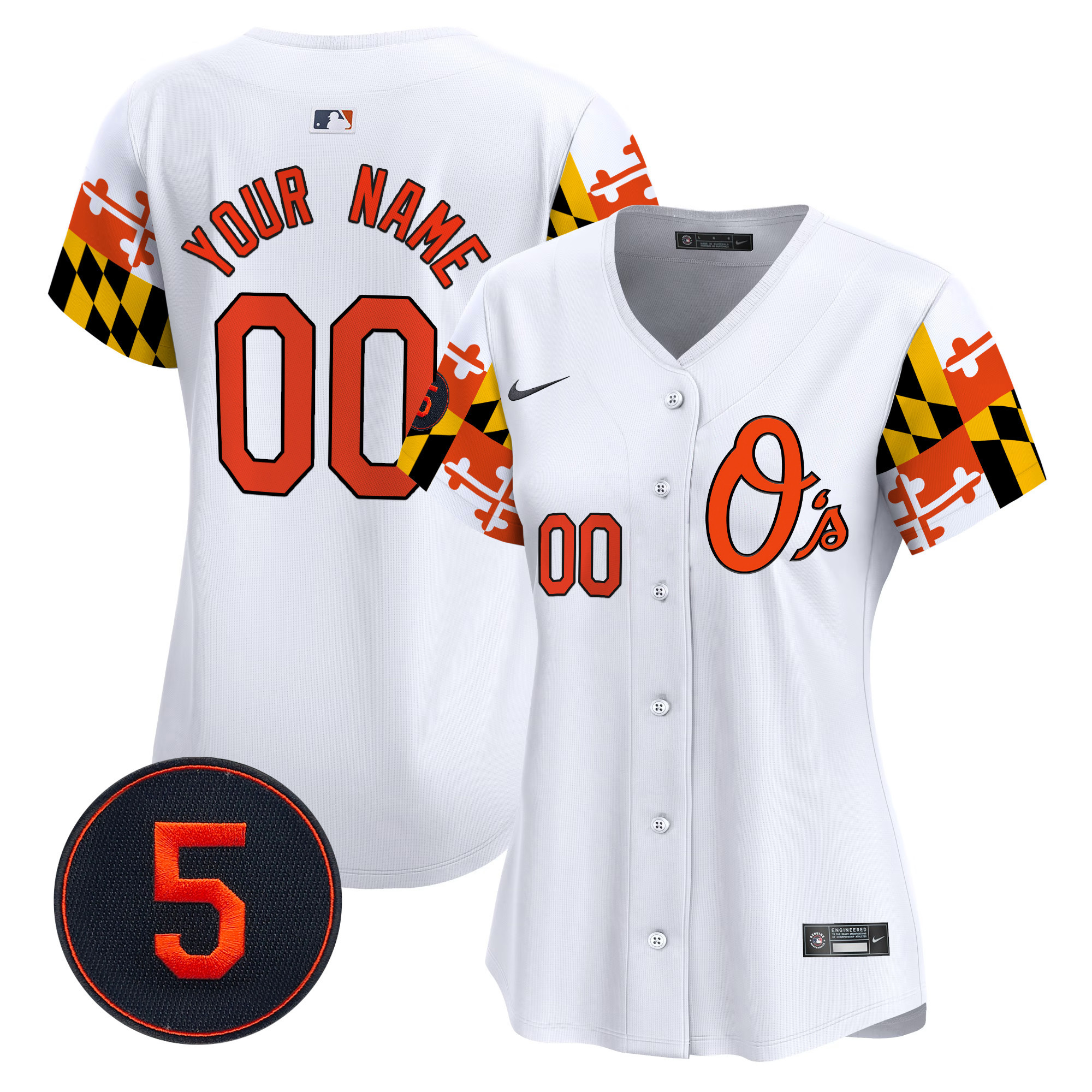 Baltimore Orioles Robinson Patch Vapor Premier Limited Custom Jersey V5 - All Stitched
