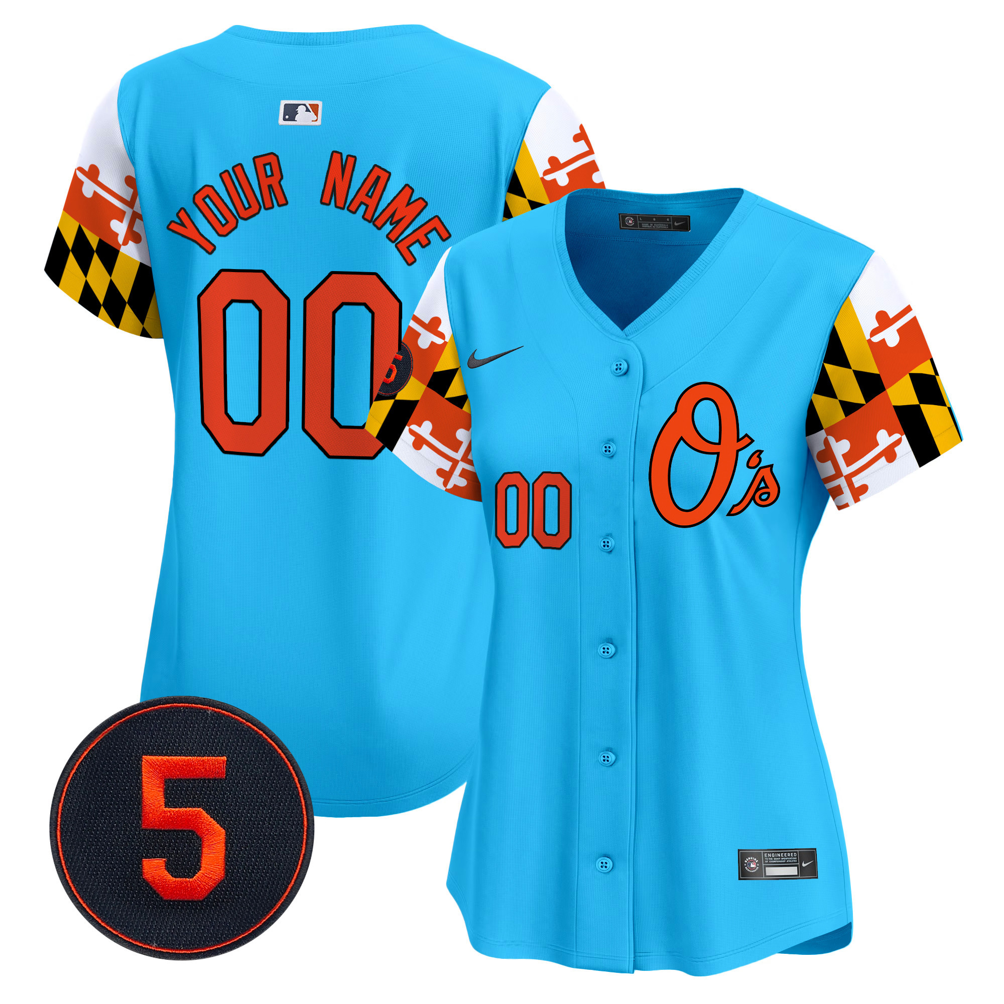 Baltimore Orioles Robinson Patch Vapor Premier Limited Custom Jersey V5 - All Stitched