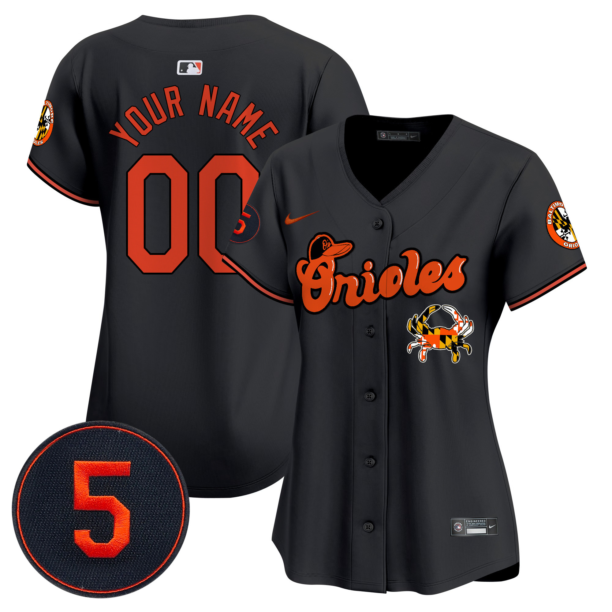 Baltimore Orioles Robinson Patch Vapor Premier Limited Custom Jersey V6 - All Stitched