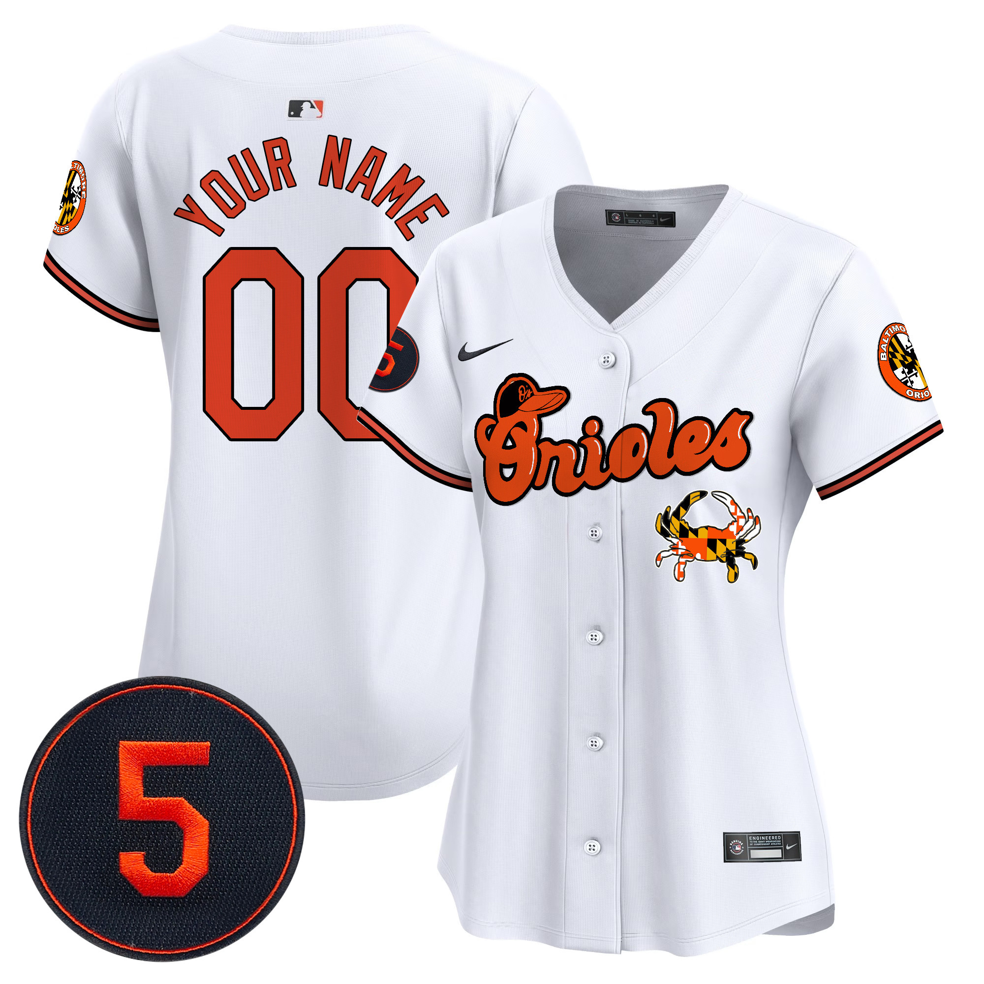 Baltimore Orioles Robinson Patch Vapor Premier Limited Custom Jersey V6 - All Stitched
