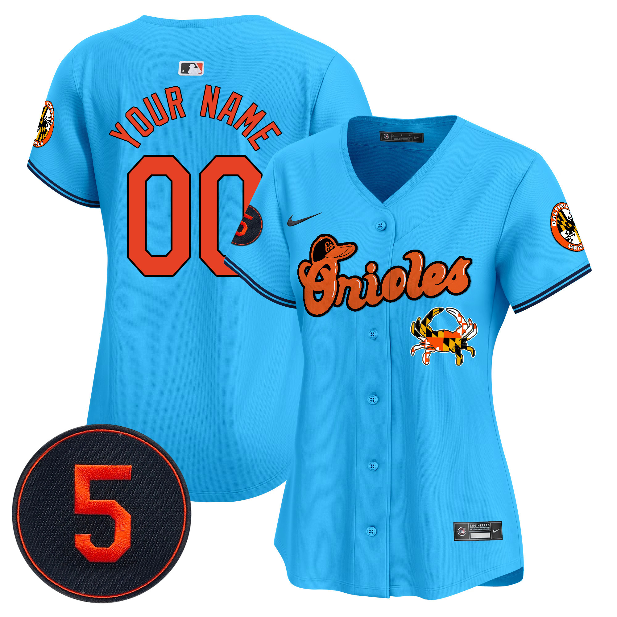 Baltimore Orioles Robinson Patch Vapor Premier Limited Custom Jersey V6 - All Stitched