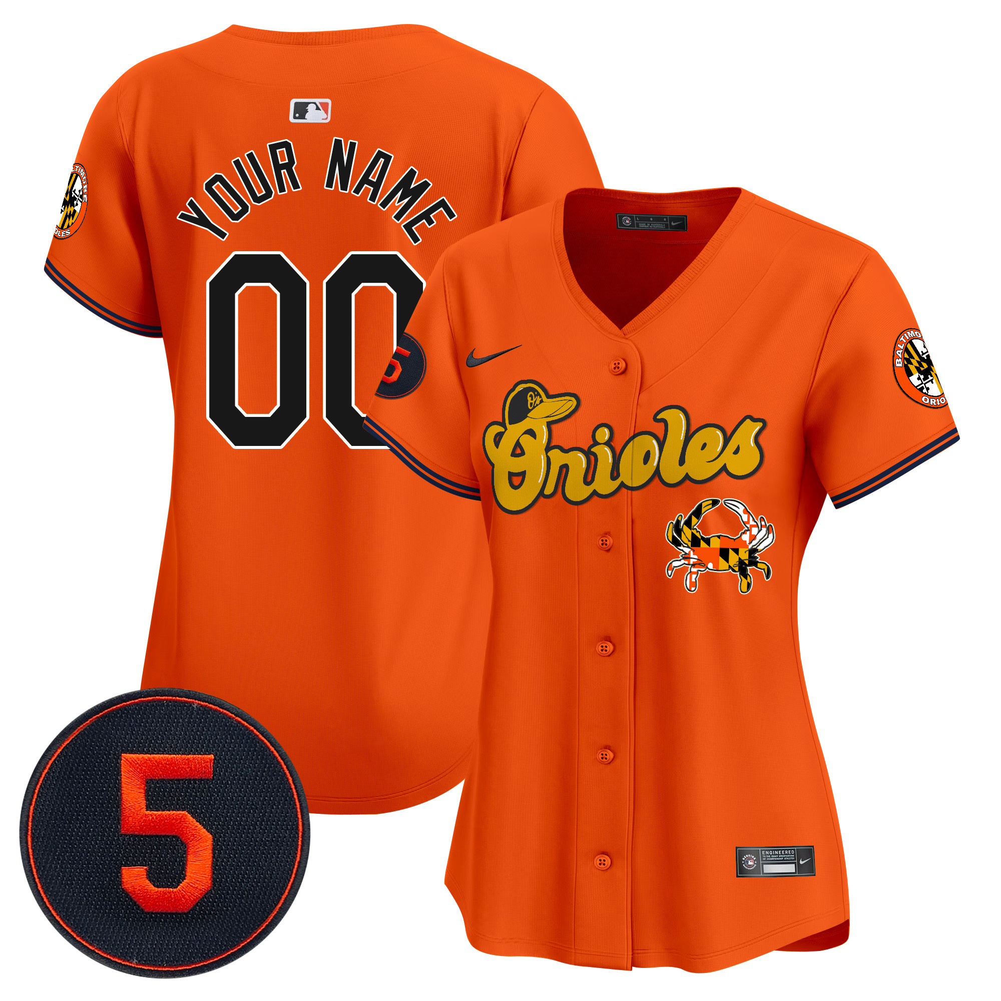 Baltimore Orioles Robinson Patch Vapor Premier Limited Custom Jersey V6 - All Stitched