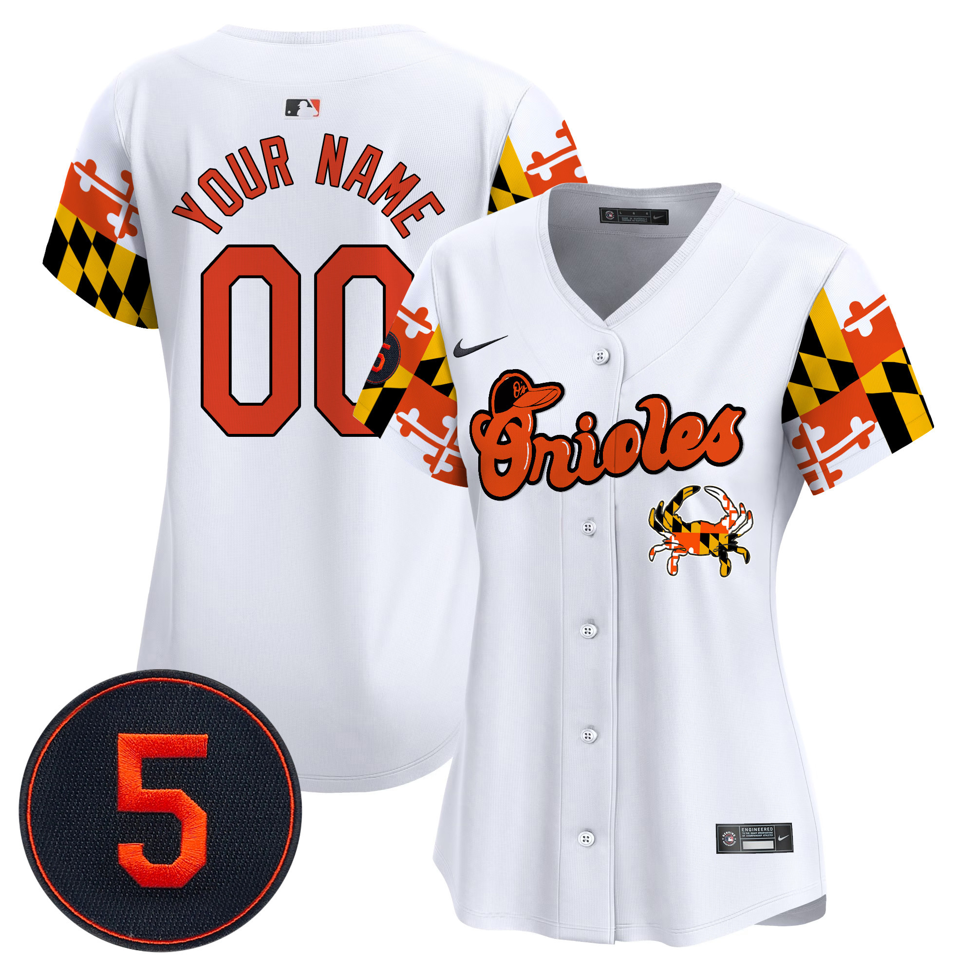 Baltimore Orioles Robinson Patch Vapor Premier Limited Custom Jersey V7 - All Stitched