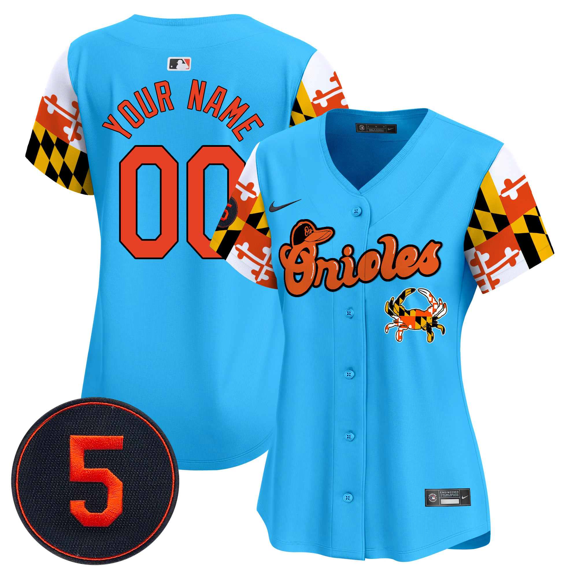 Baltimore Orioles Robinson Patch Vapor Premier Limited Custom Jersey V7 - All Stitched