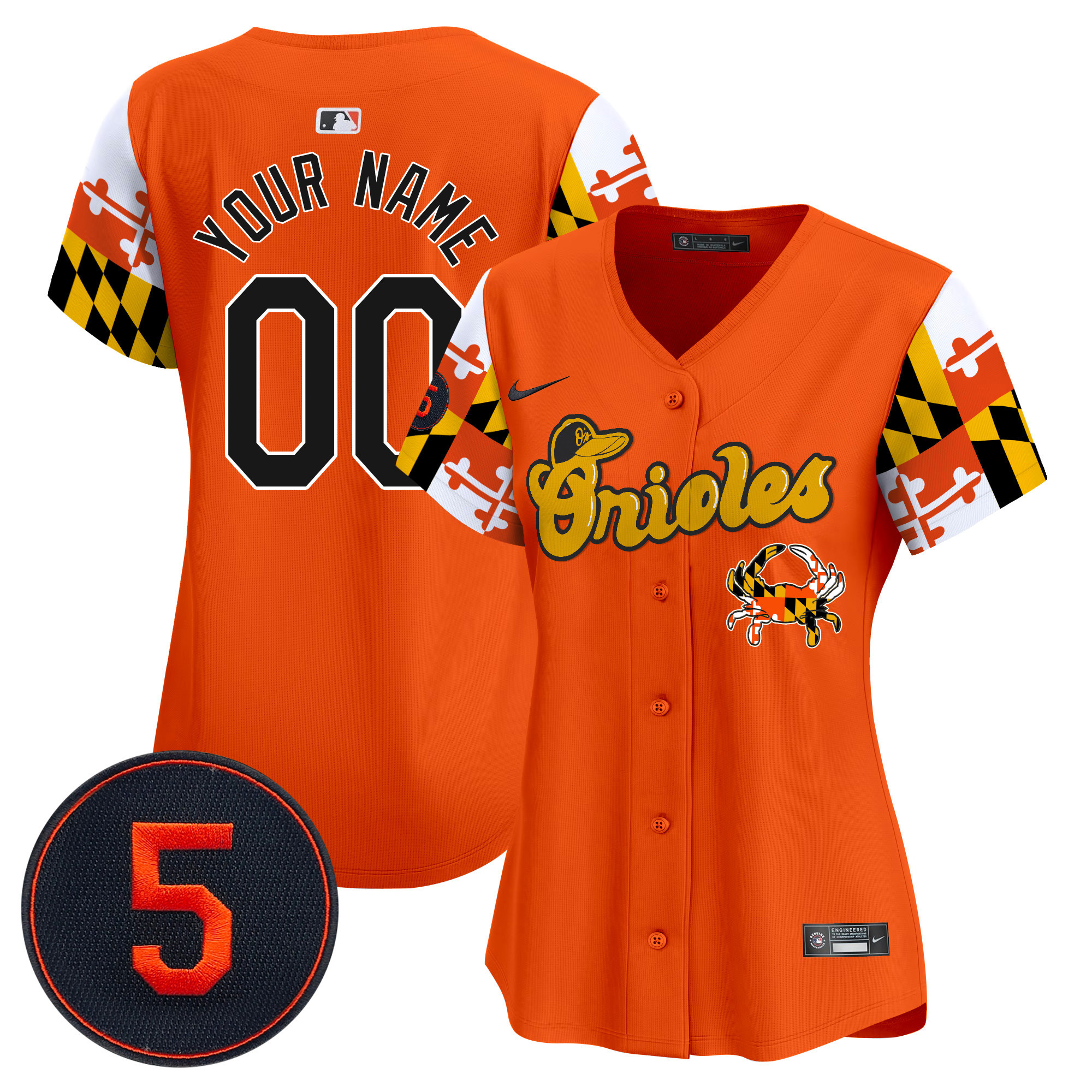 Baltimore Orioles Robinson Patch Vapor Premier Limited Custom Jersey V7 - All Stitched