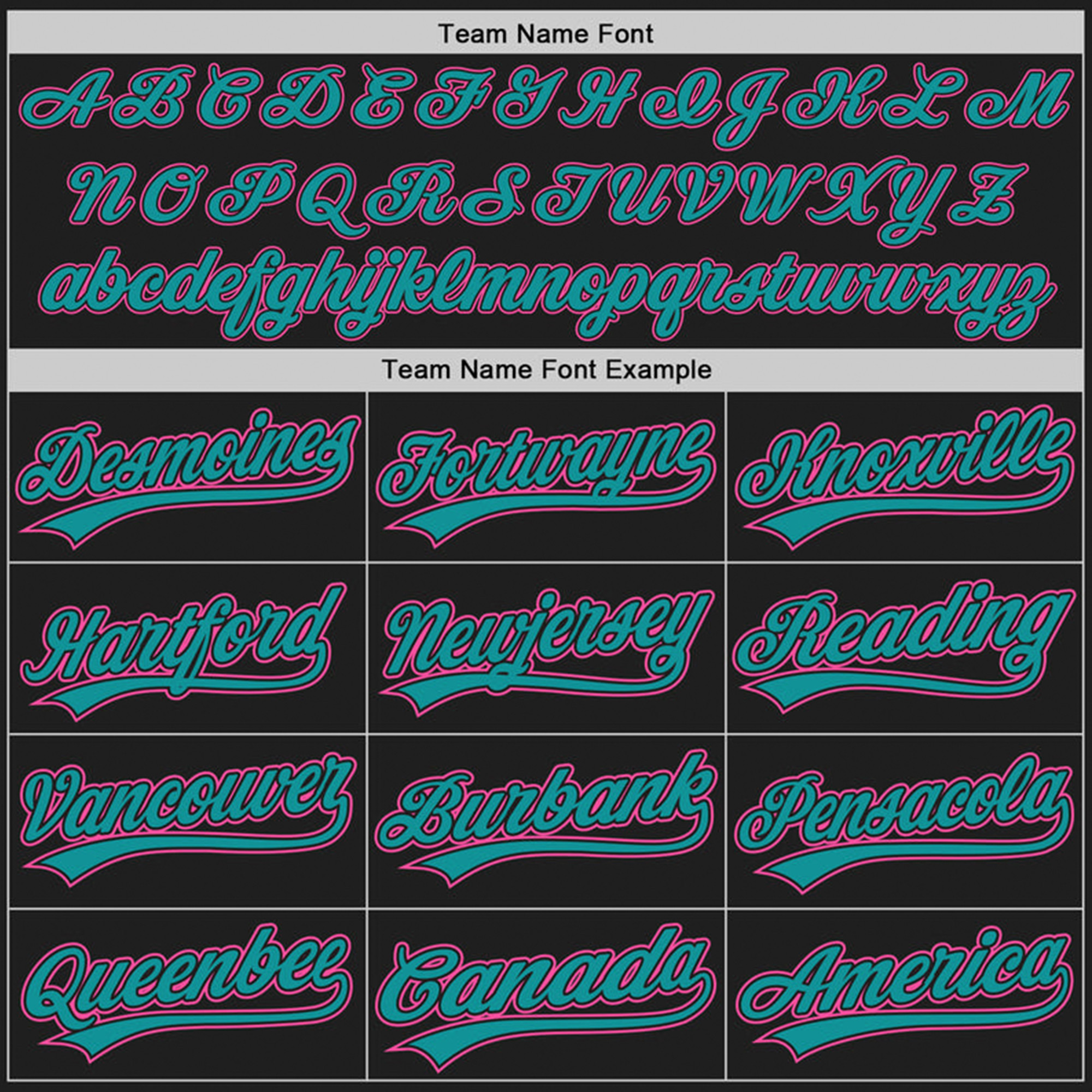 Black Pink-Teal Custom Baseball Jersey