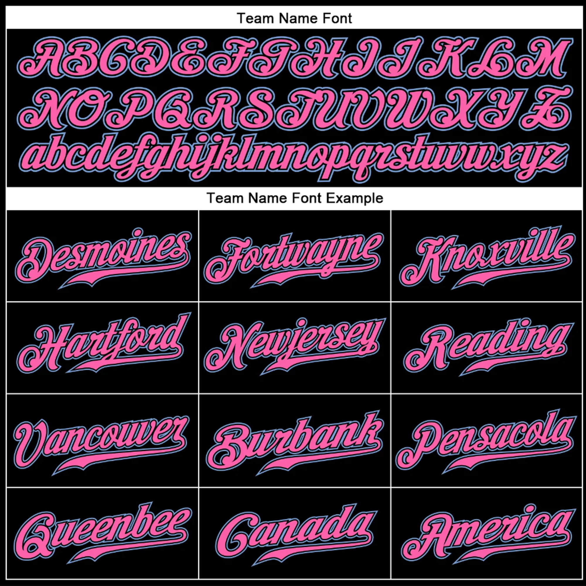 Black White Pinstripe Pink-Light Blue Custom Baseball Jersey