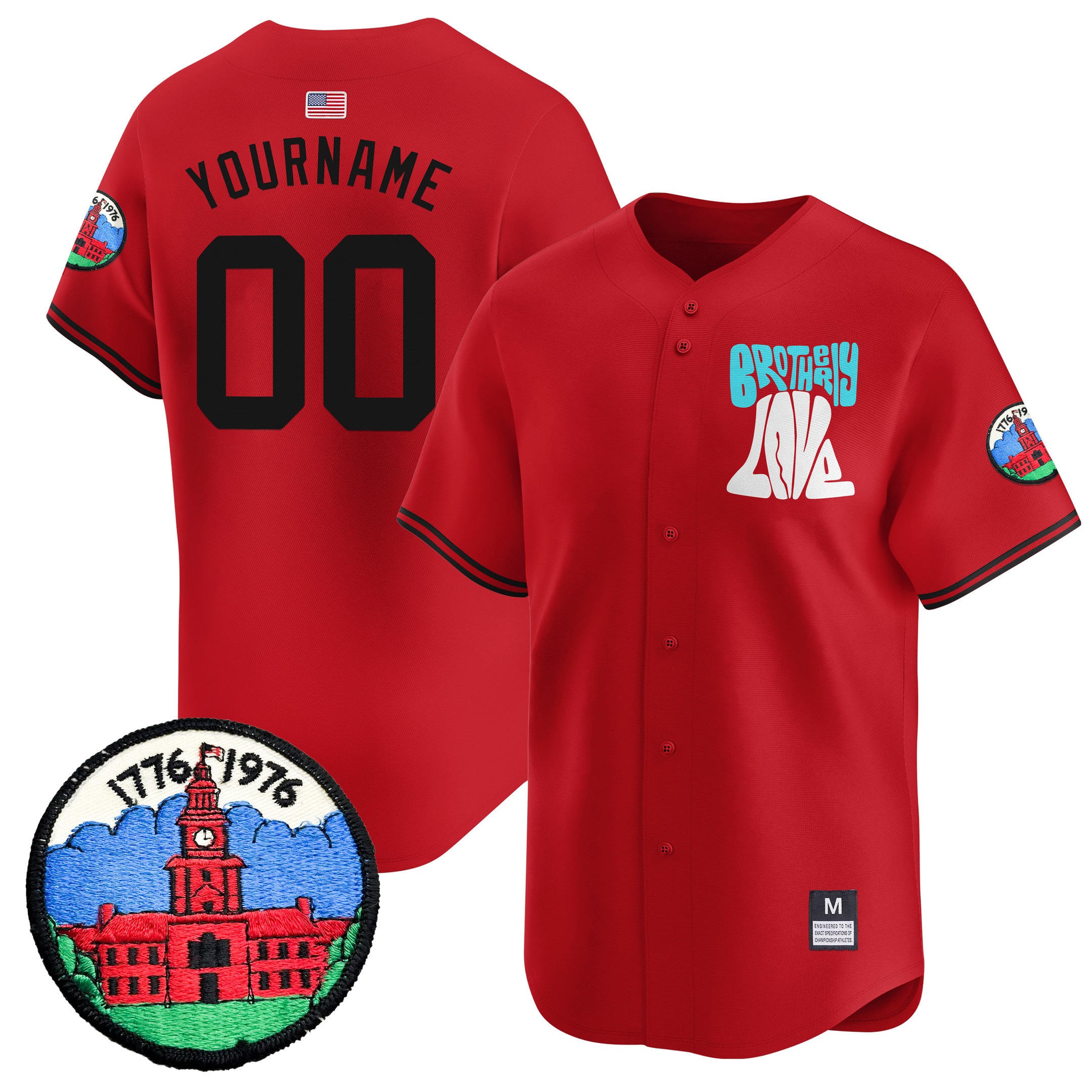 Brotherly Love Vapor Premier Limited Jersey - All Stitched