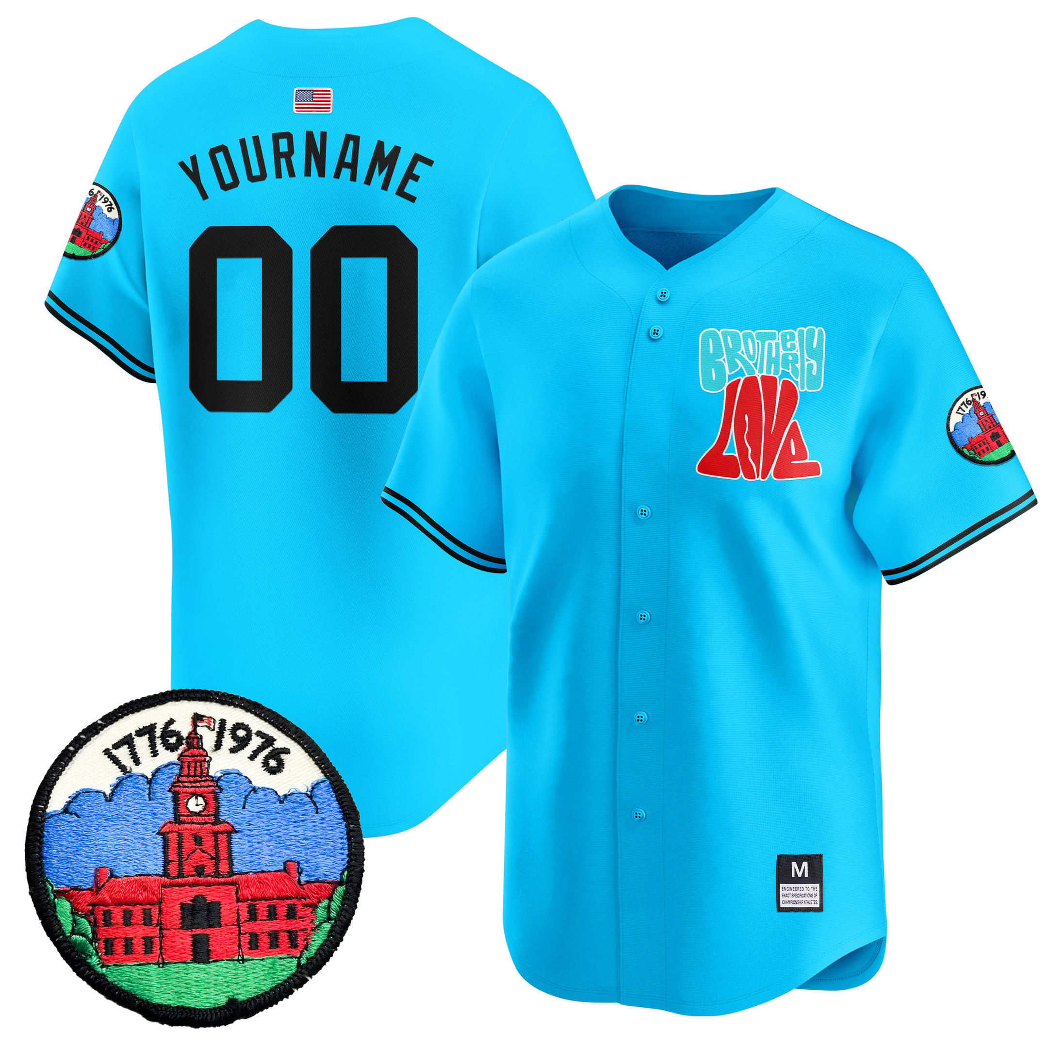 Brotherly Love Vapor Premier Limited Jersey - All Stitched