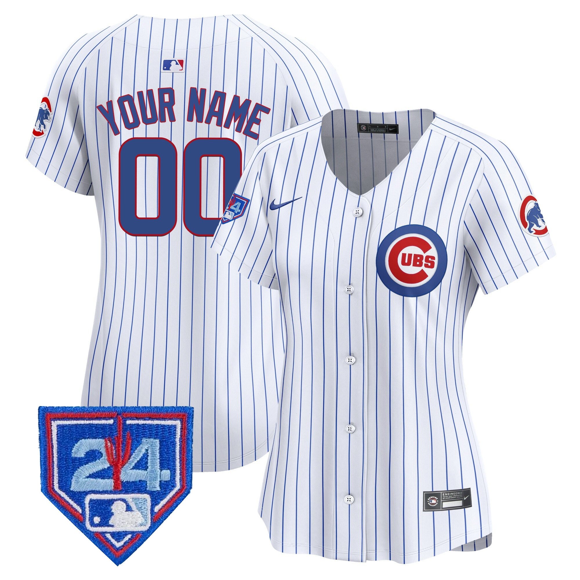 Chicago Cubs 2024 Spring Training Patch Vapor Premier Limited Custom Jersey - All Stitched