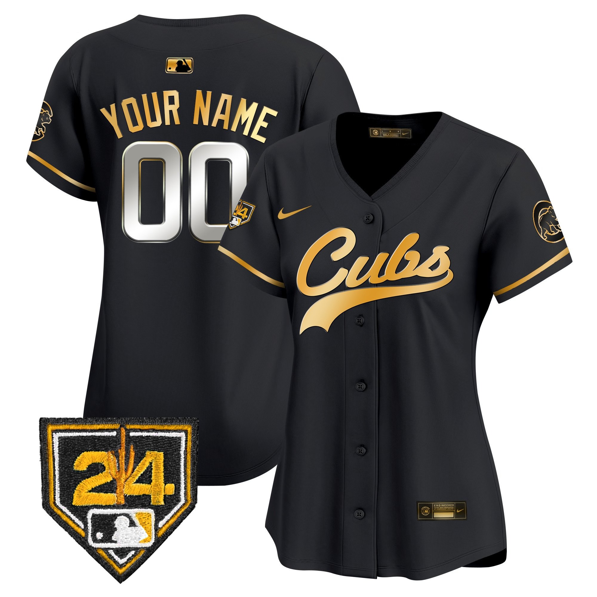 Chicago Cubs 2024 Spring Training Patch Vapor Premier Limited Custom Jersey - All Stitched