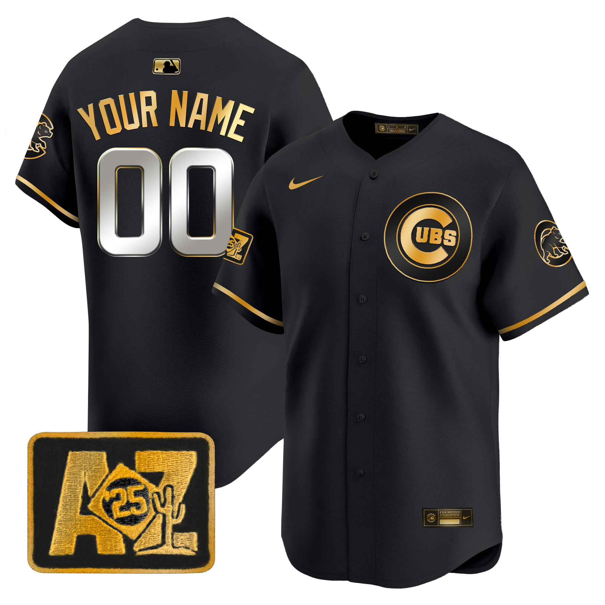 Chicago Cubs 2025 Spring Training Patch Vapor Premier Limited Custom Jersey - All Stitched