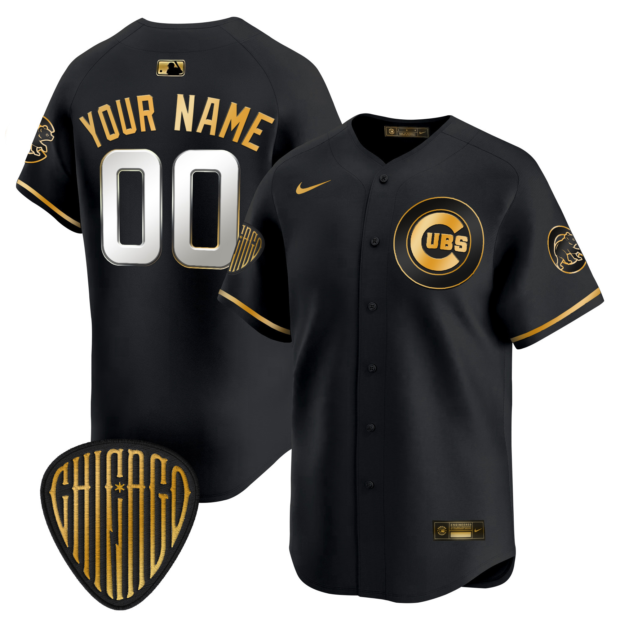Chicago Cubs 2025 Vapor Premier Limited Custom Jersey - All Stitched