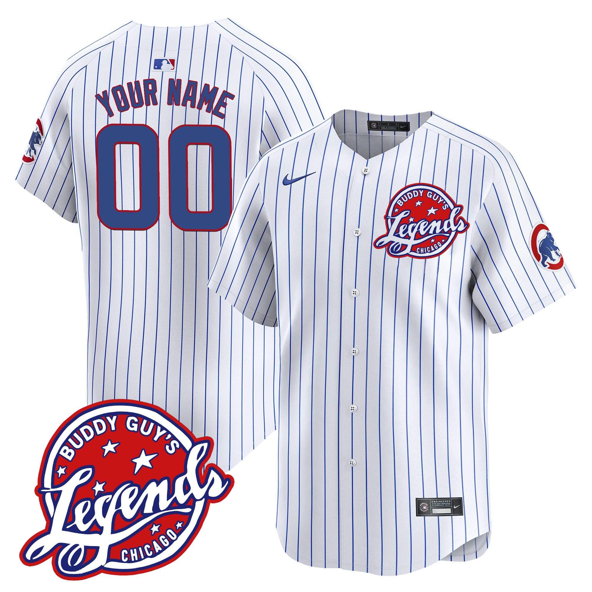 Chicago Cubs Buddy Guy's Legends Vapor Premier Limited Custom Jersey - All Stitched