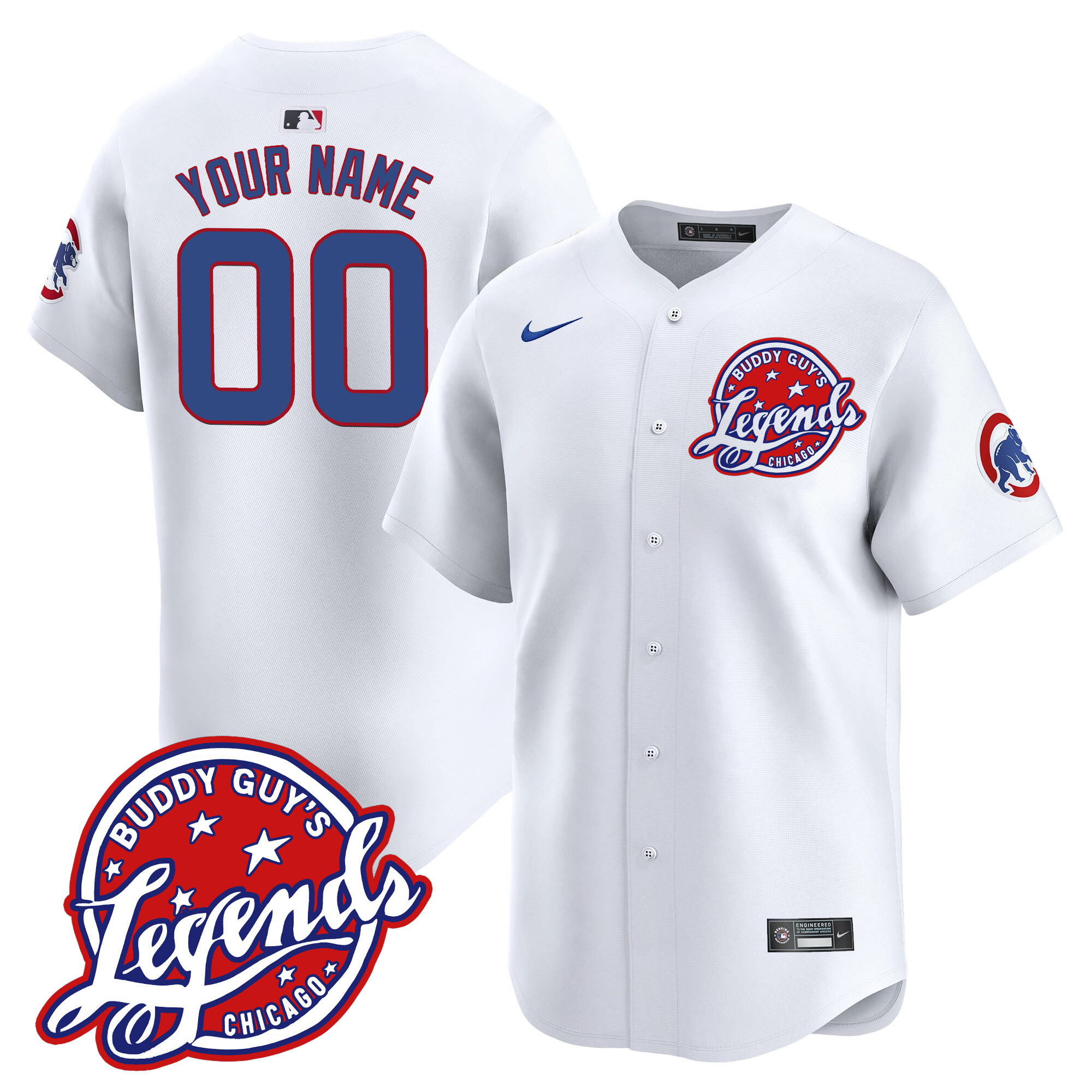 Chicago Cubs Buddy Guy's Legends Vapor Premier Limited Custom Jersey - All Stitched