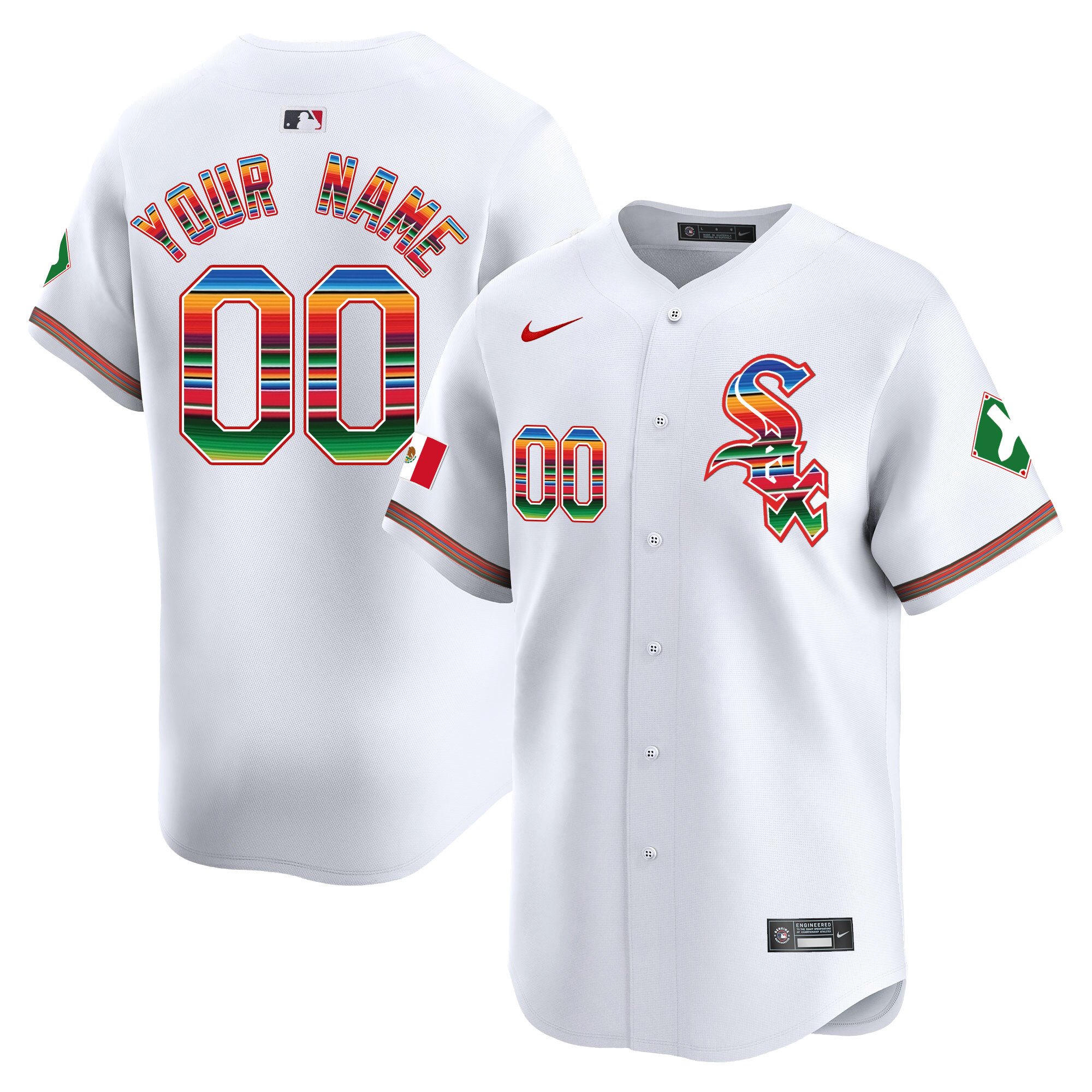 Chicago White Sox Mexico Vapor Premier Limited Custom Jersey V2- All Stitched
