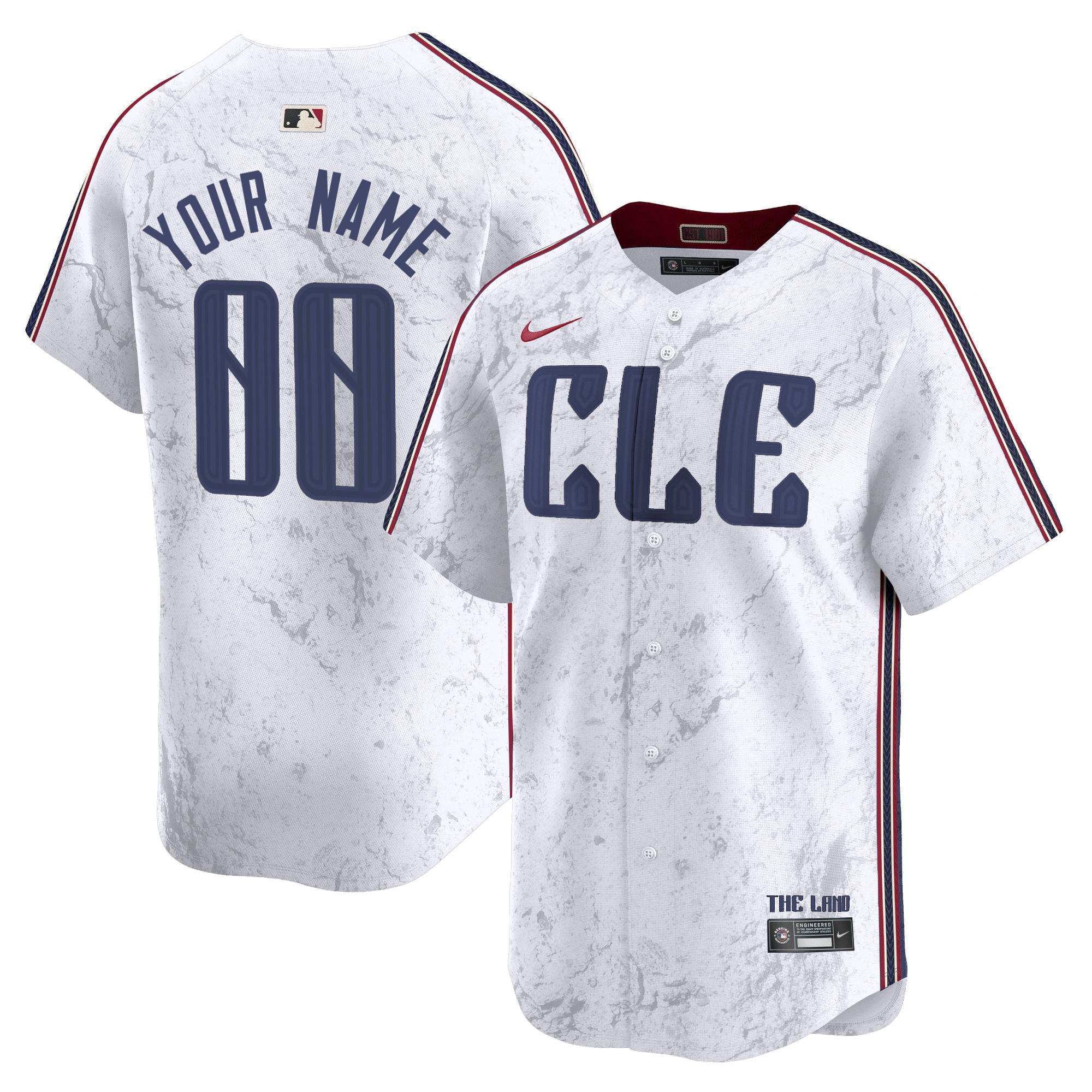 Cleveland Guardians 2024 City Connect Vapor Premier Limited Custom Jersey - All Stitched