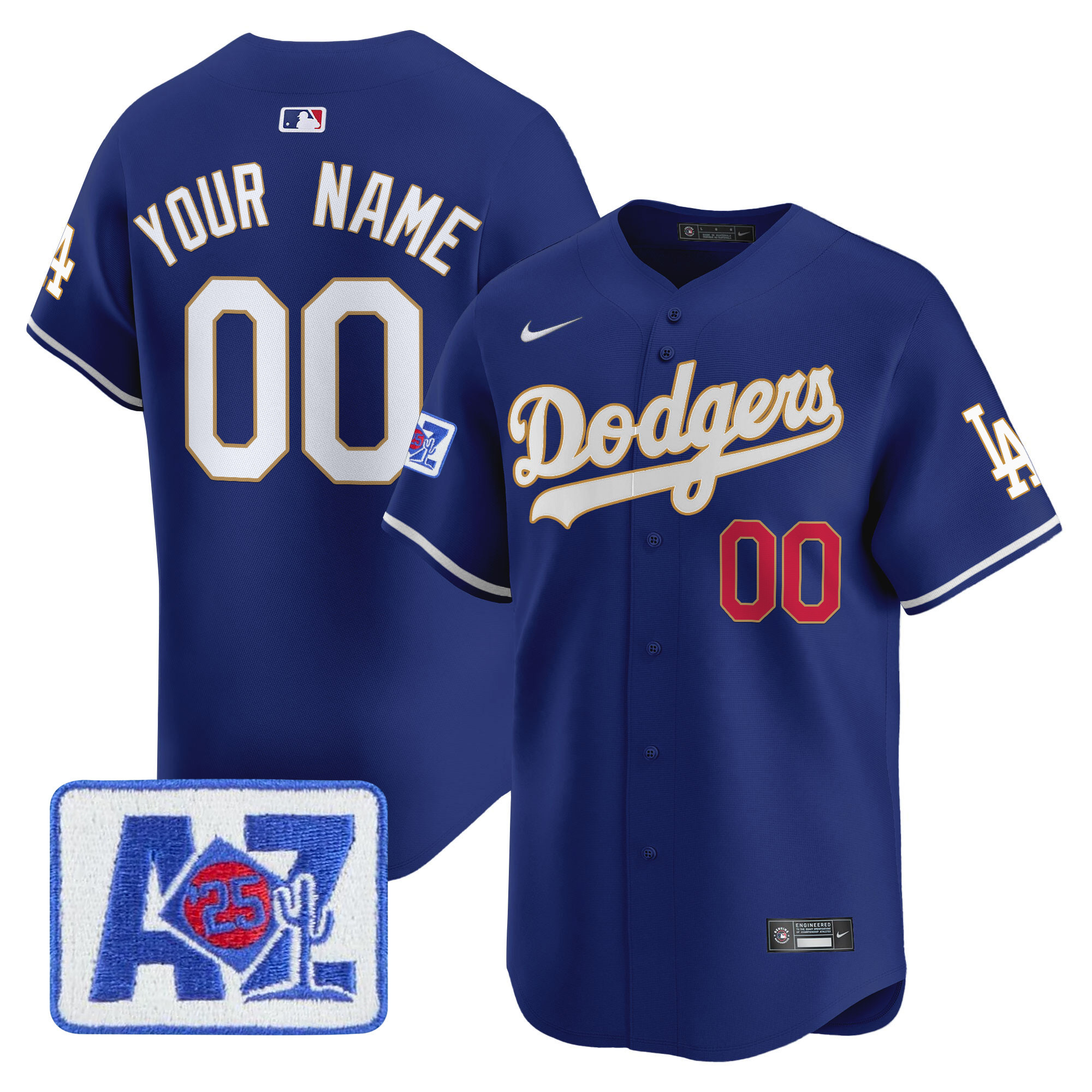 Dodgers 2025 Spring Training Patch Vapor Premier Limited Custom Jersey - All Stitched