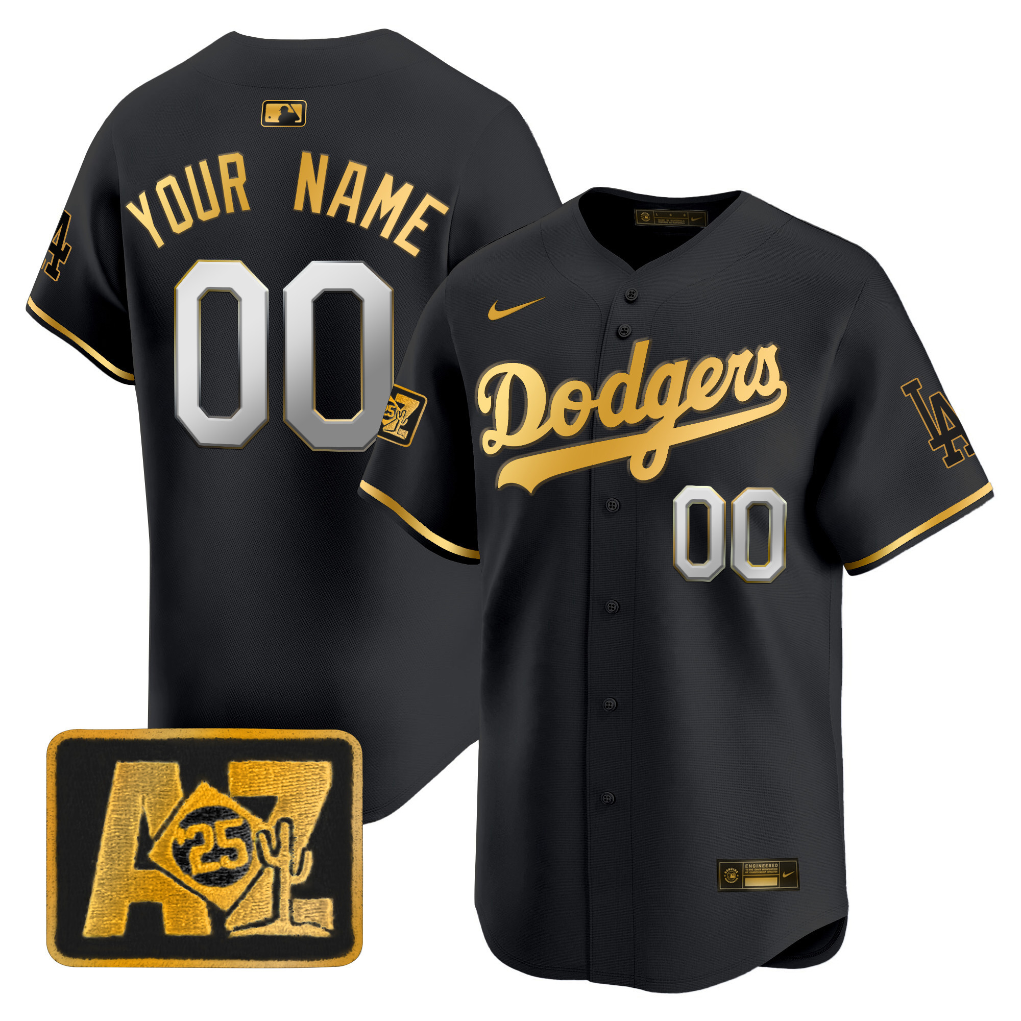 Dodgers 2025 Spring Training Patch Vapor Premier Limited Custom Jersey - All Stitched