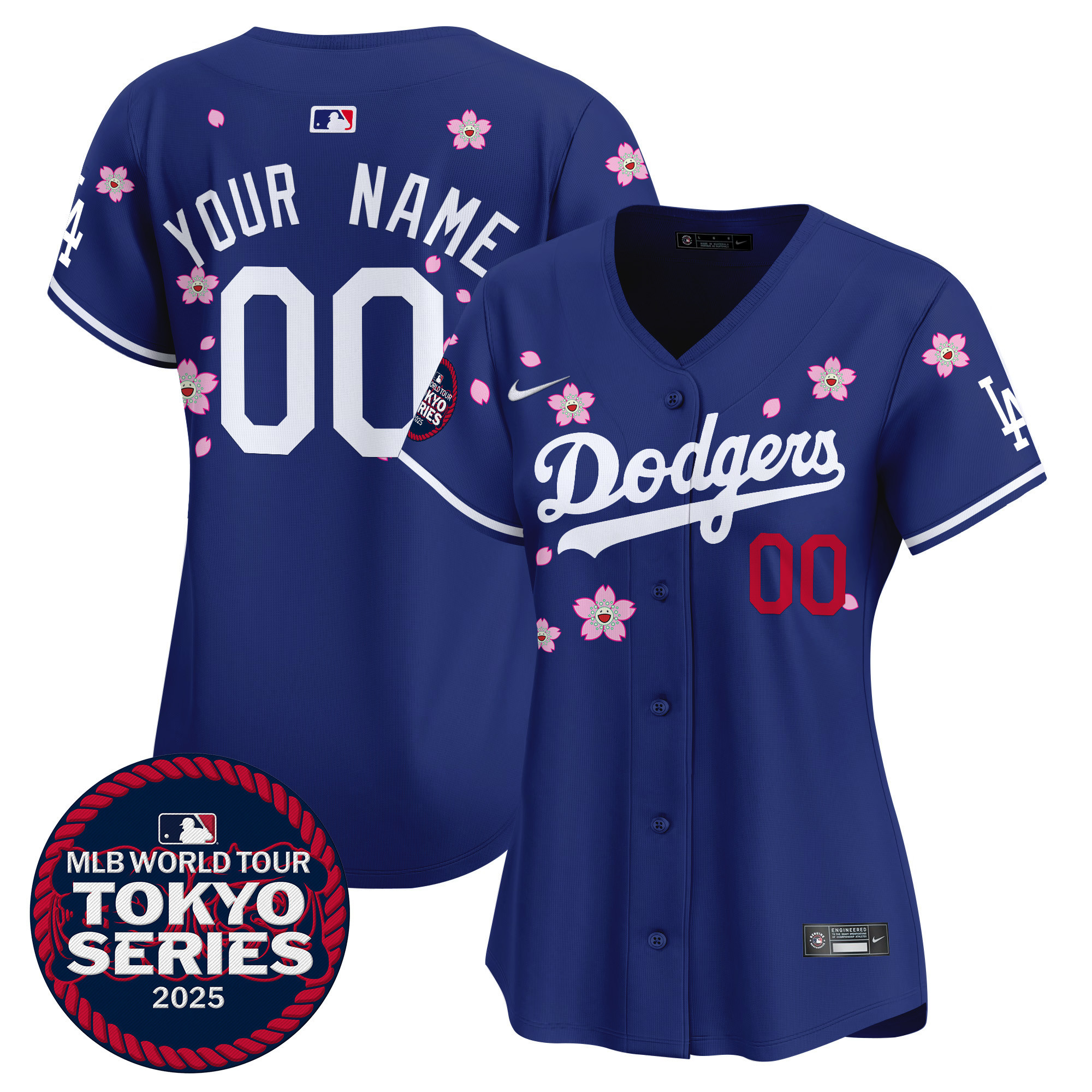 Dodgers Tokyo Series 2025 Vapor Premier Limited Custom Jersey V2 - Stitched