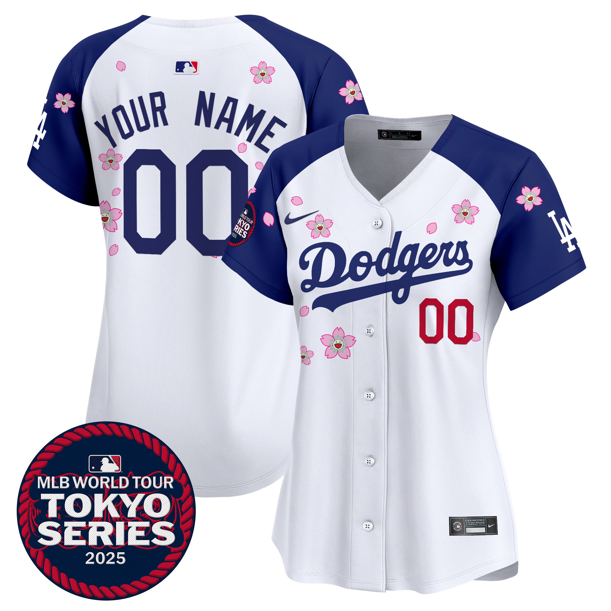 Dodgers Tokyo Series 2025 Vapor Premier Limited Custom Jersey V2 - Stitched