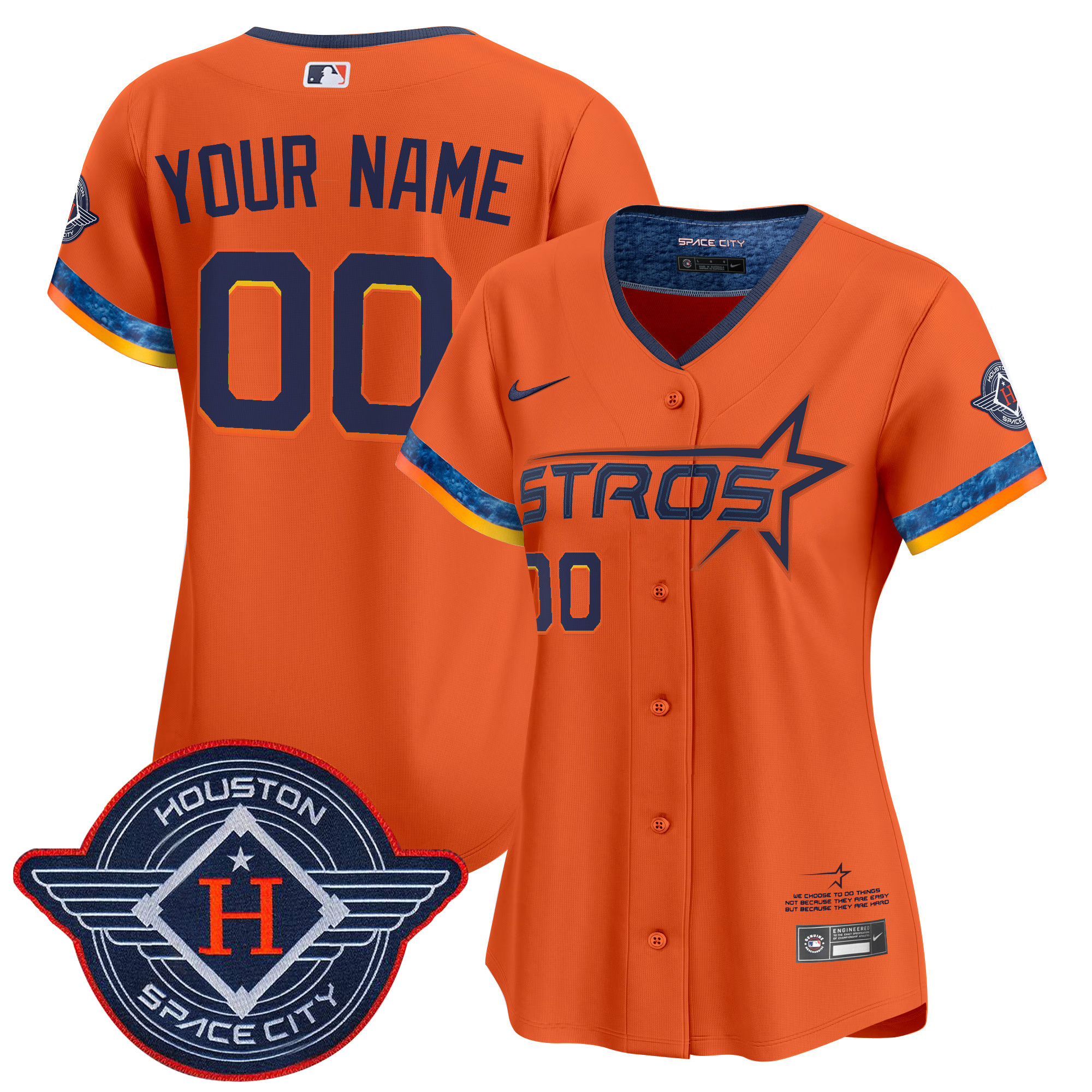Houston Astros 2025 City Connect Vapor Premier Limited Custom Jersey - All Stitched