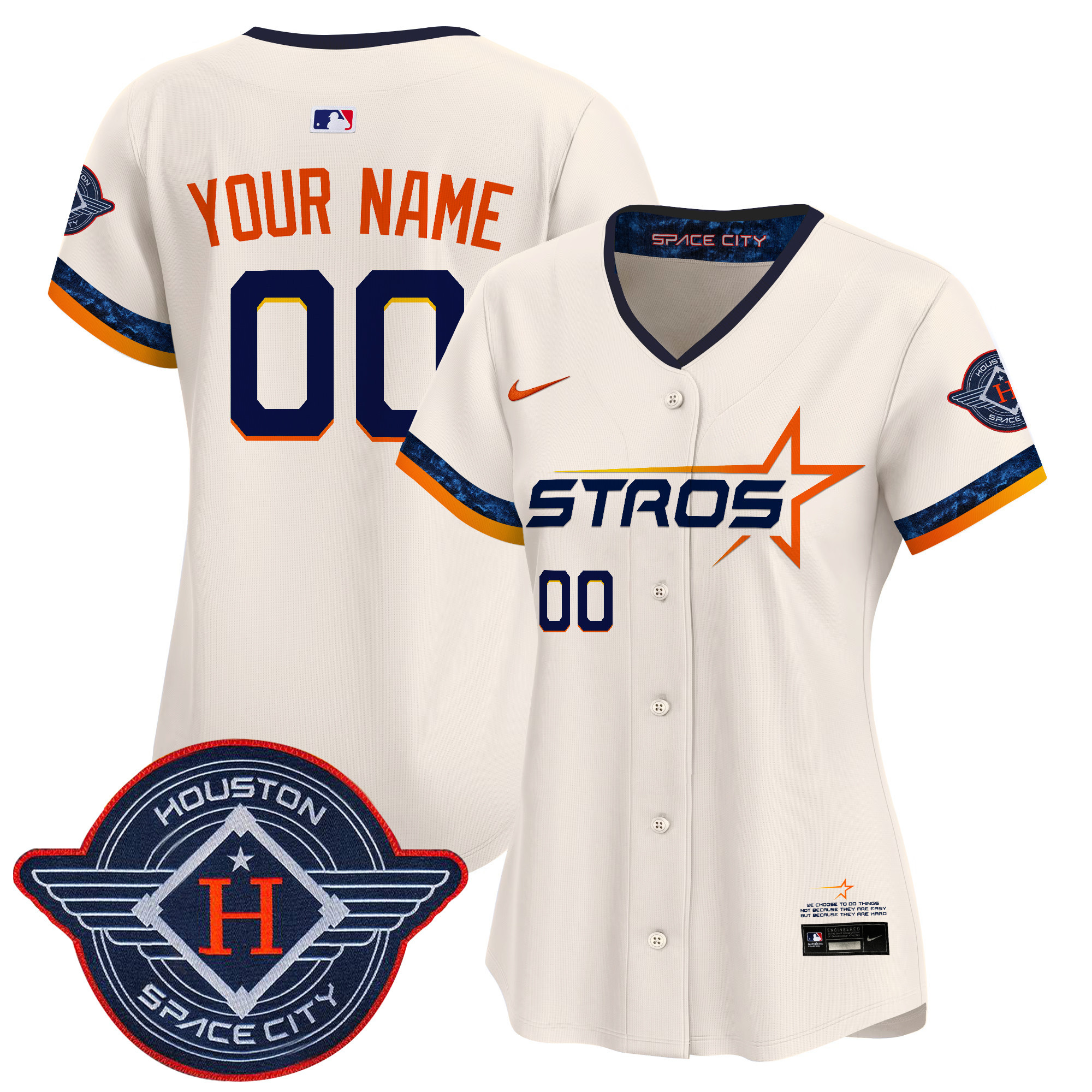 Houston Astros 2025 City Connect Vapor Premier Limited Custom Jersey - All Stitched