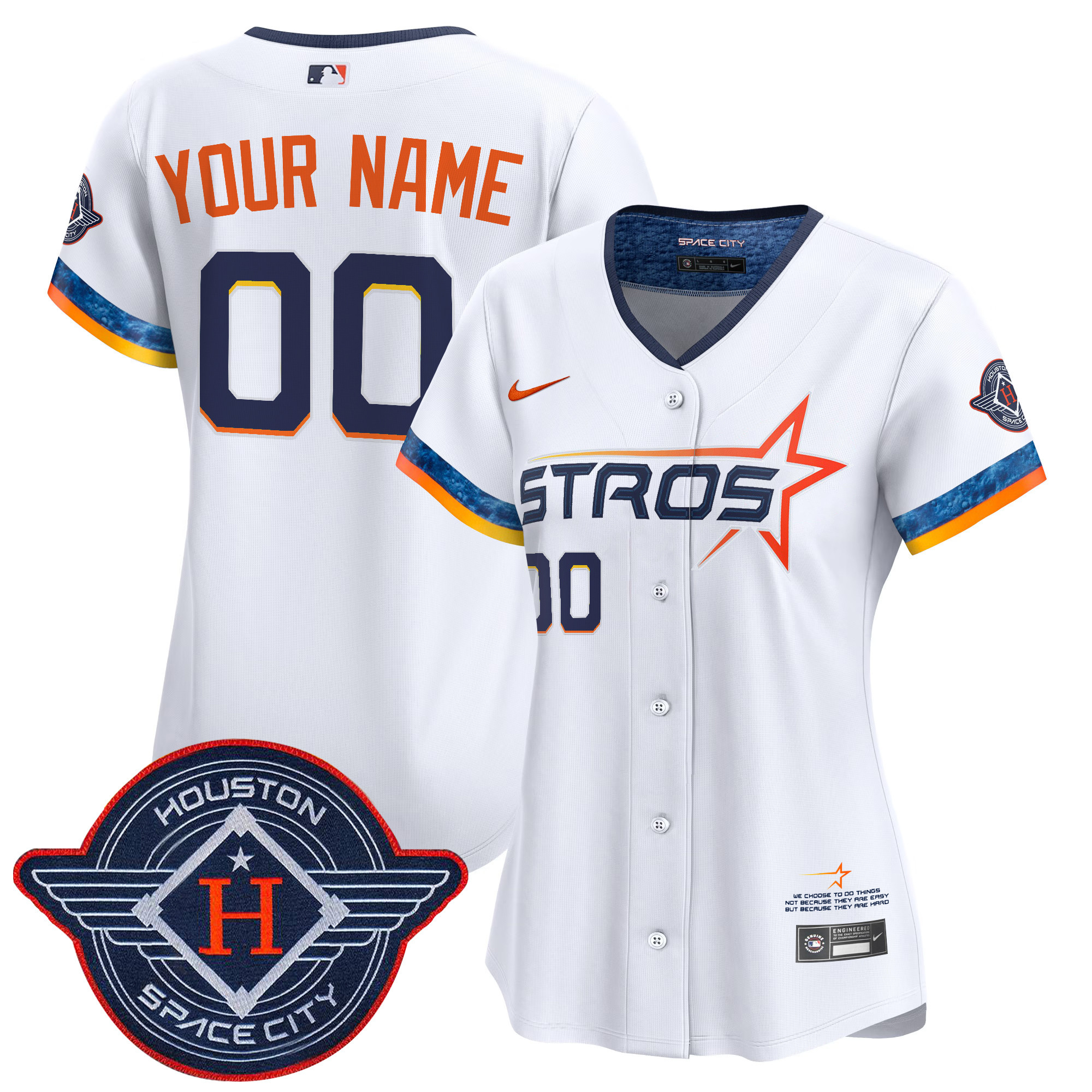 Houston Astros 2025 City Connect Vapor Premier Limited Custom Jersey - All Stitched
