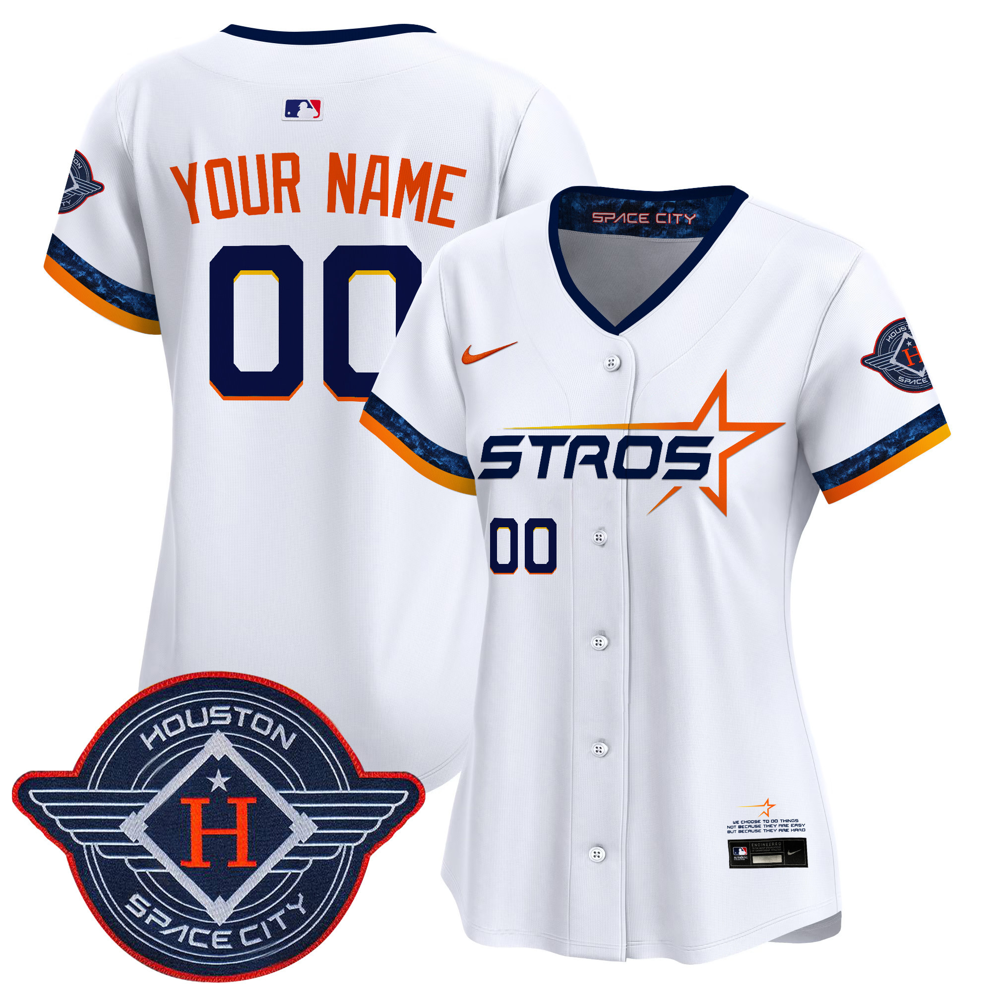 Houston Astros 2025 City Connect Vapor Premier Limited Custom Jersey - All Stitched