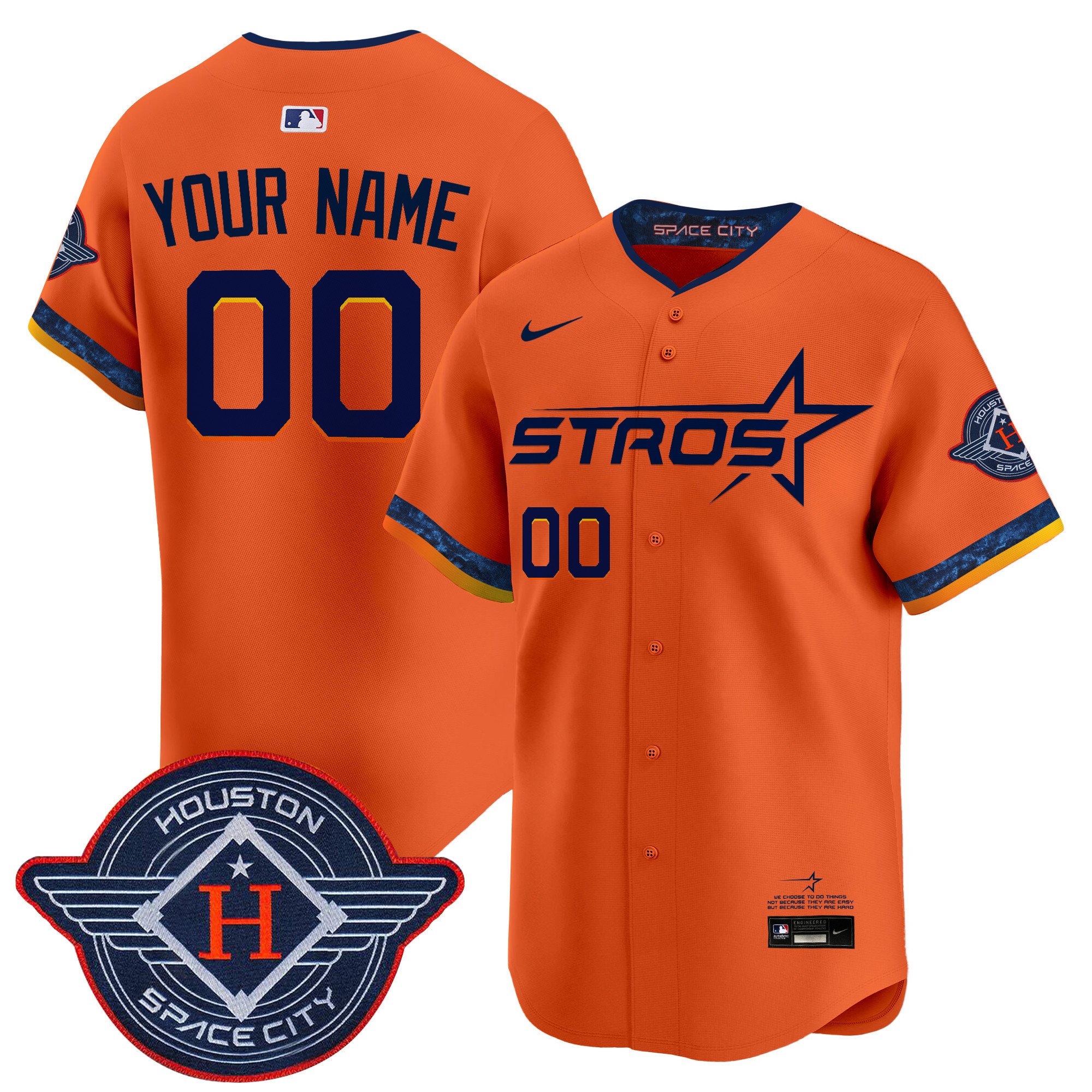 Houston Astros 2025 City Connect Vapor Premier Limited Custom Jersey - All Stitched