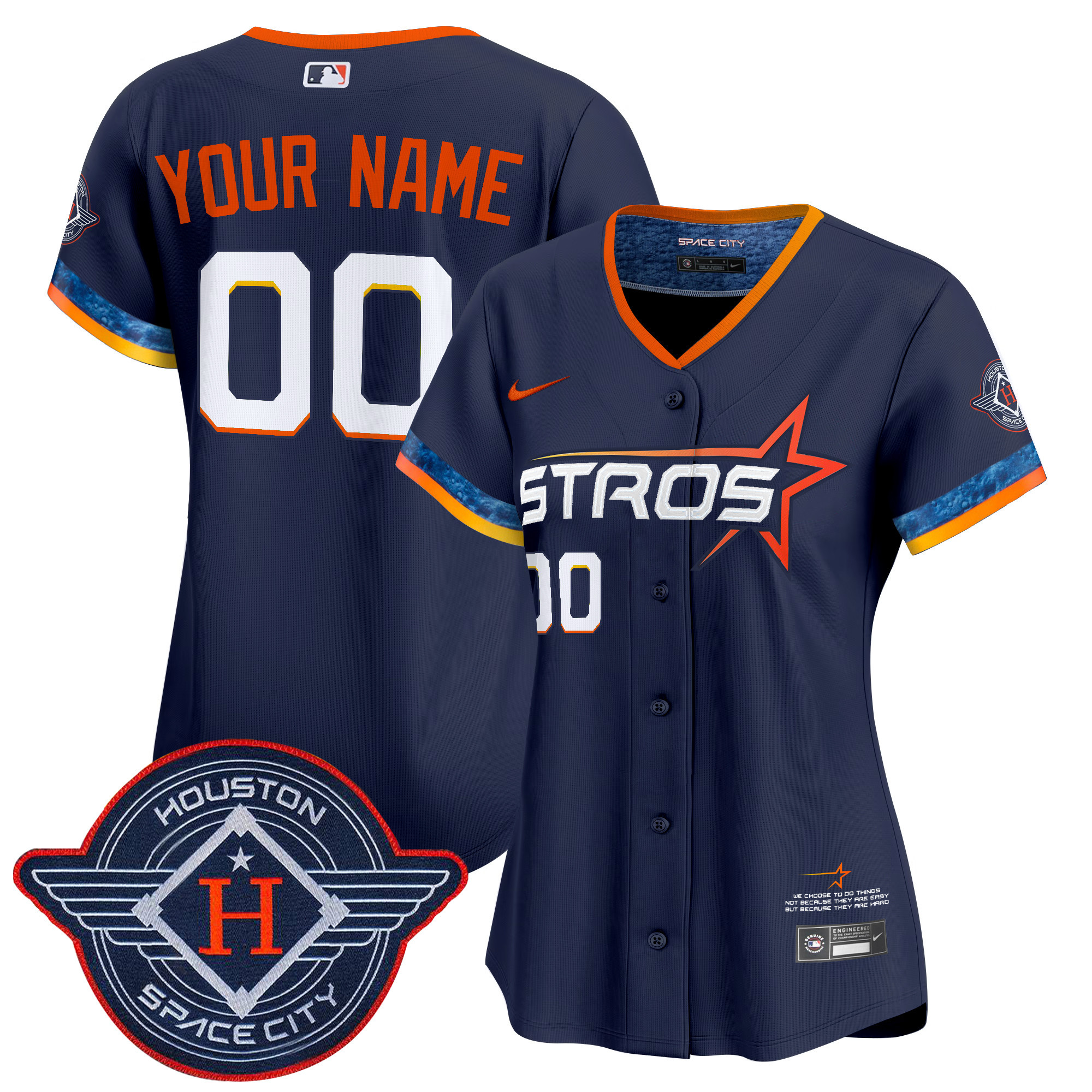 Houston Astros 2025 City Connect Vapor Premier Limited Custom Jersey - All Stitched