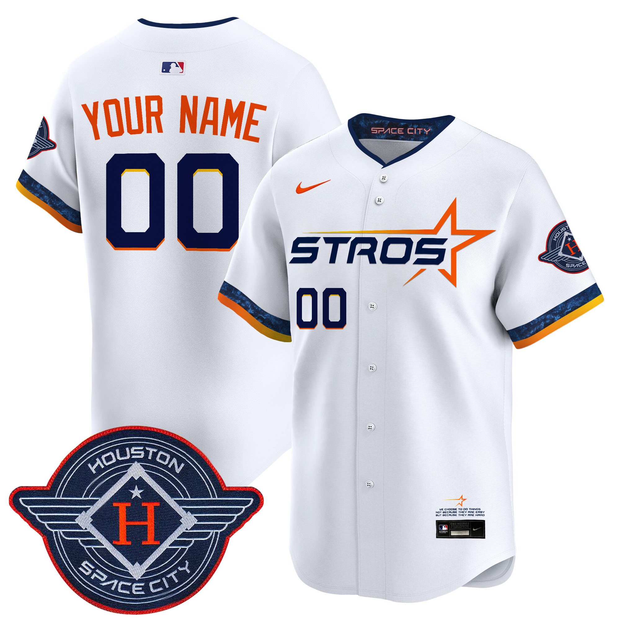 Houston Astros 2025 City Connect Vapor Premier Limited Custom Jersey - All Stitched