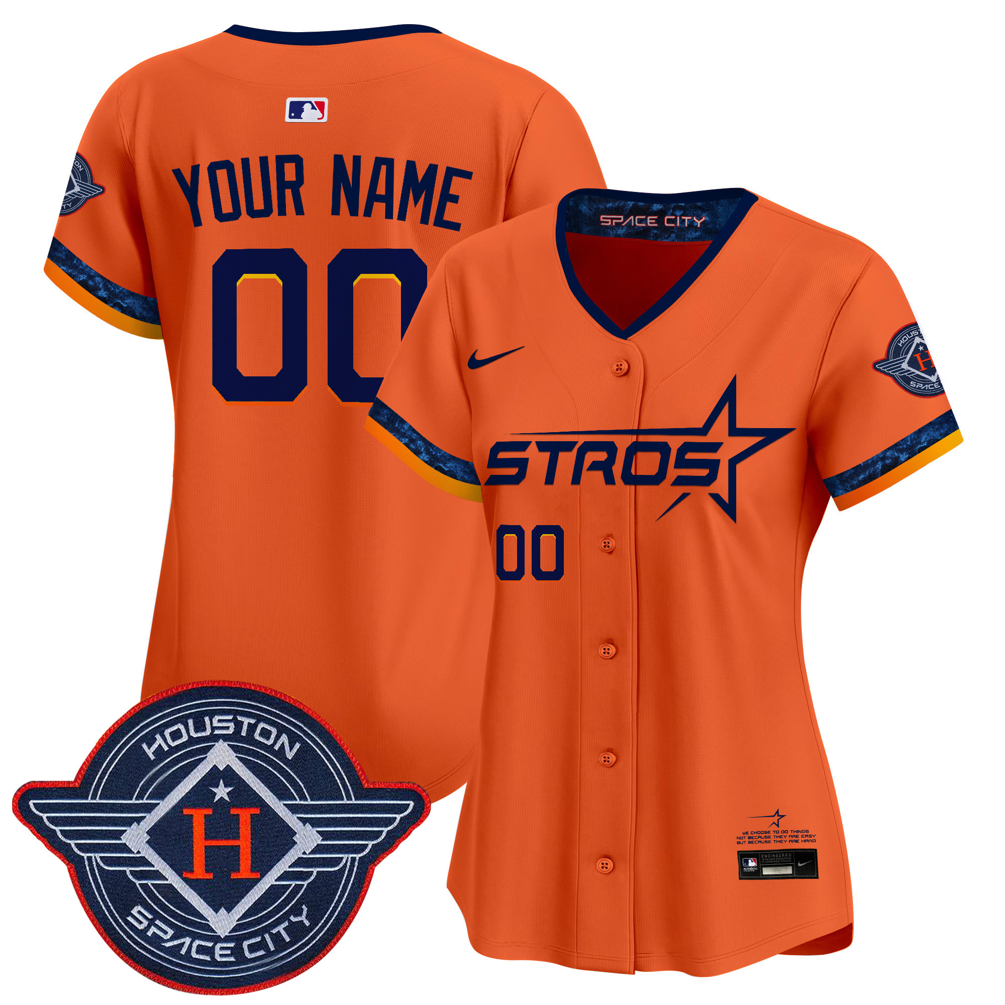 Houston Astros 2025 City Connect Vapor Premier Limited Custom Jersey - All Stitched