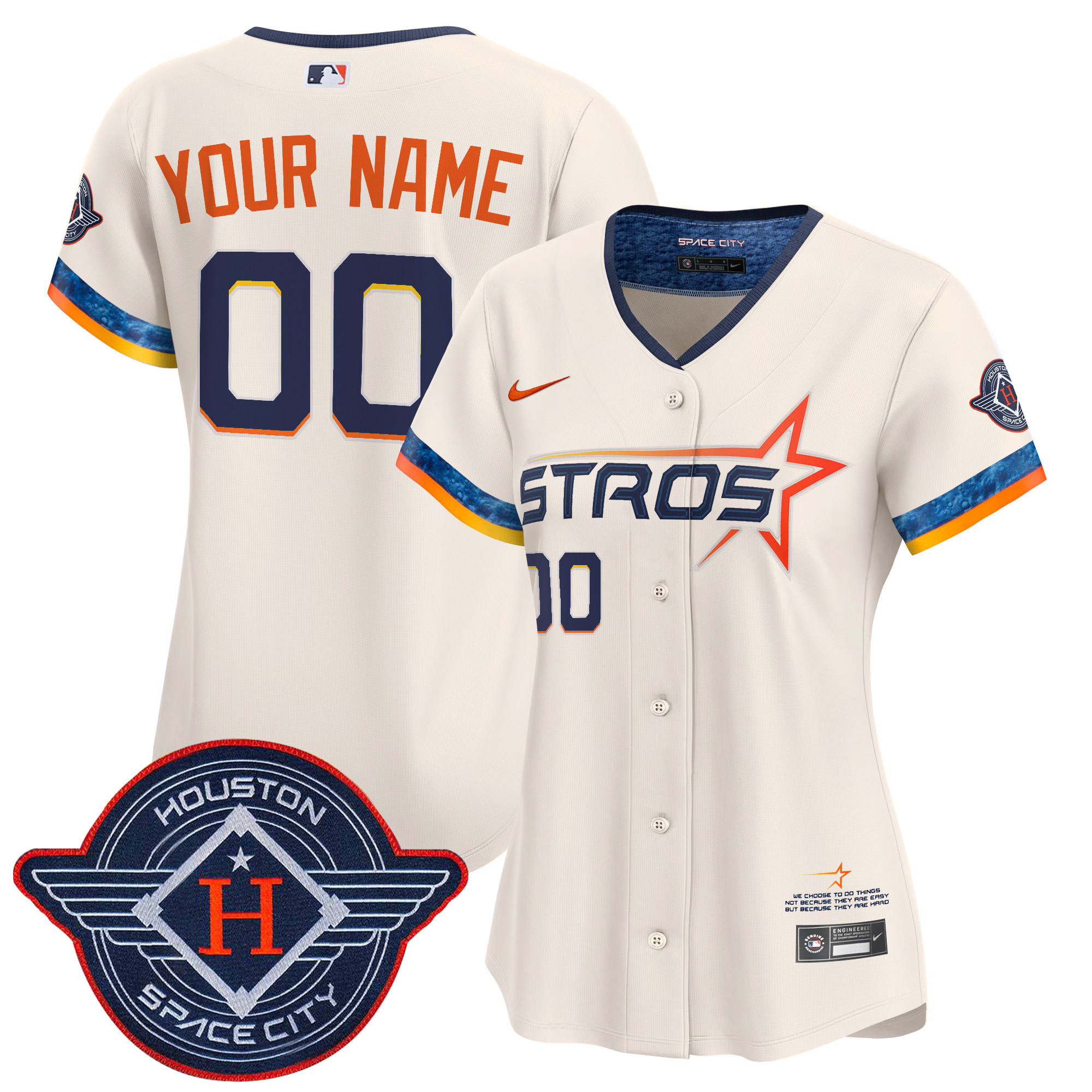 Houston Astros 2025 City Connect Vapor Premier Limited Custom Jersey - All Stitched