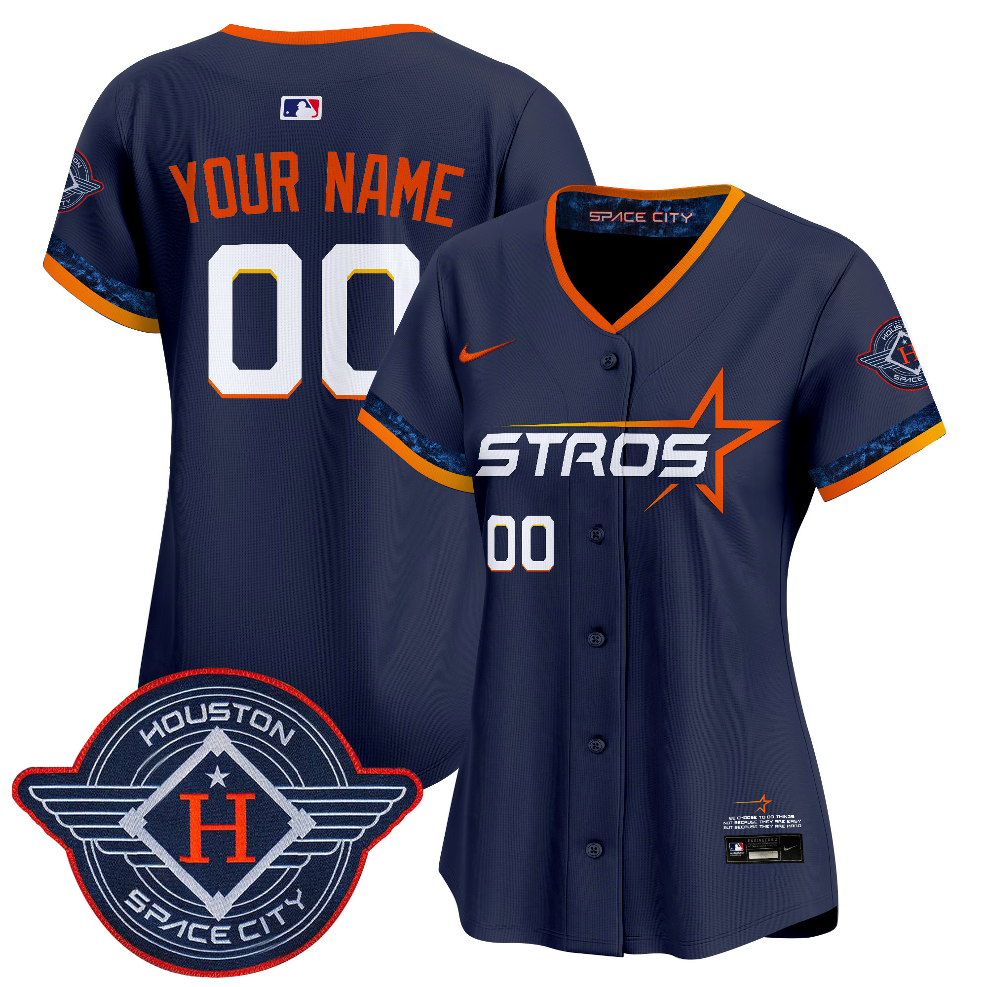 Houston Astros 2025 City Connect Vapor Premier Limited Custom Jersey - All Stitched