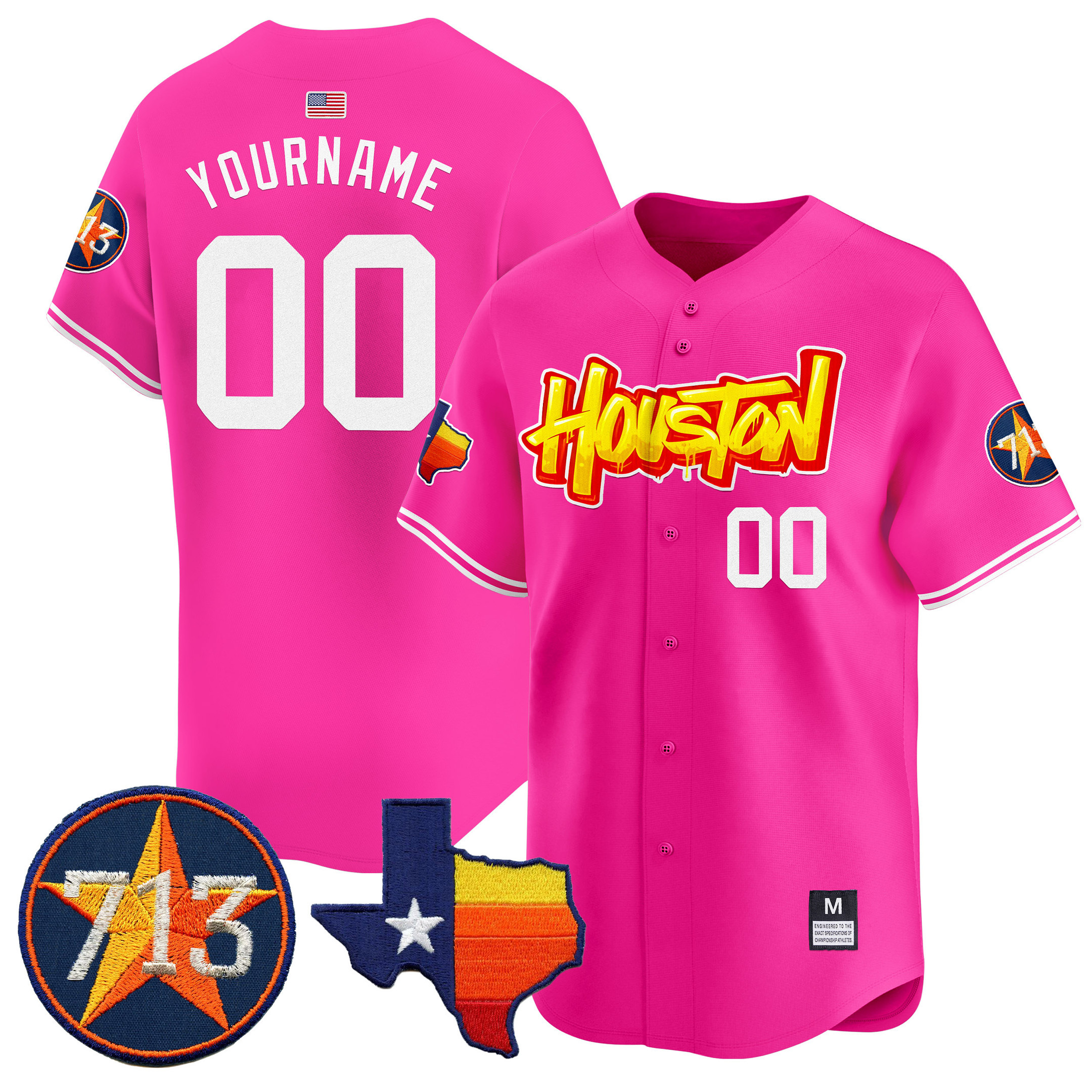 Houston Vapor Premier Limited Jersey - All Stitched