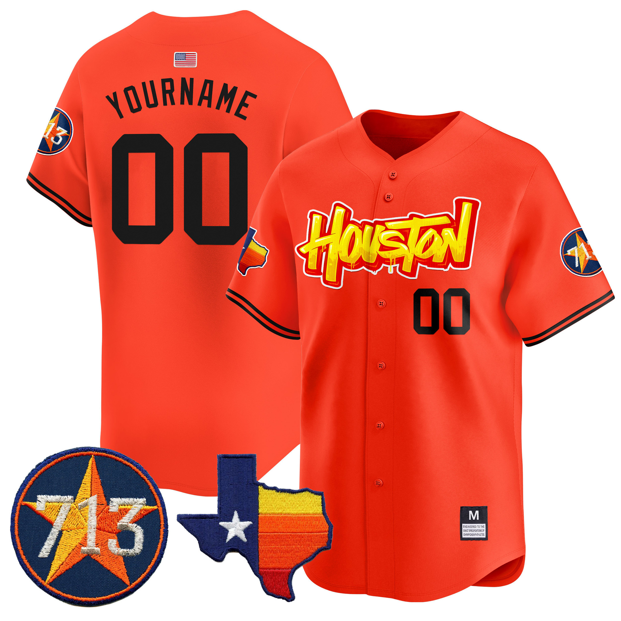 Houston Vapor Premier Limited Jersey - All Stitched