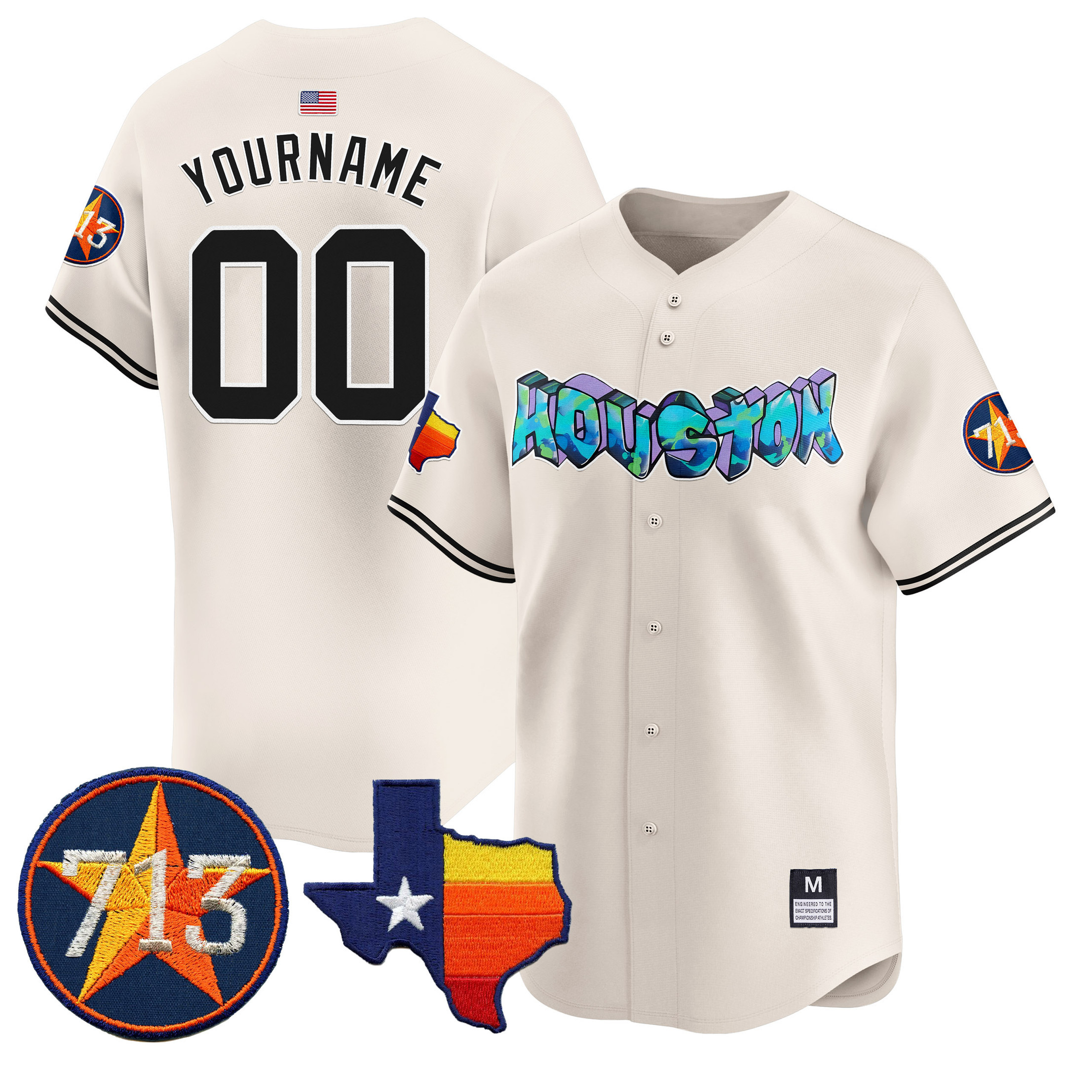 Houston Vapor Premier Limited Jersey V2 - All Stitched