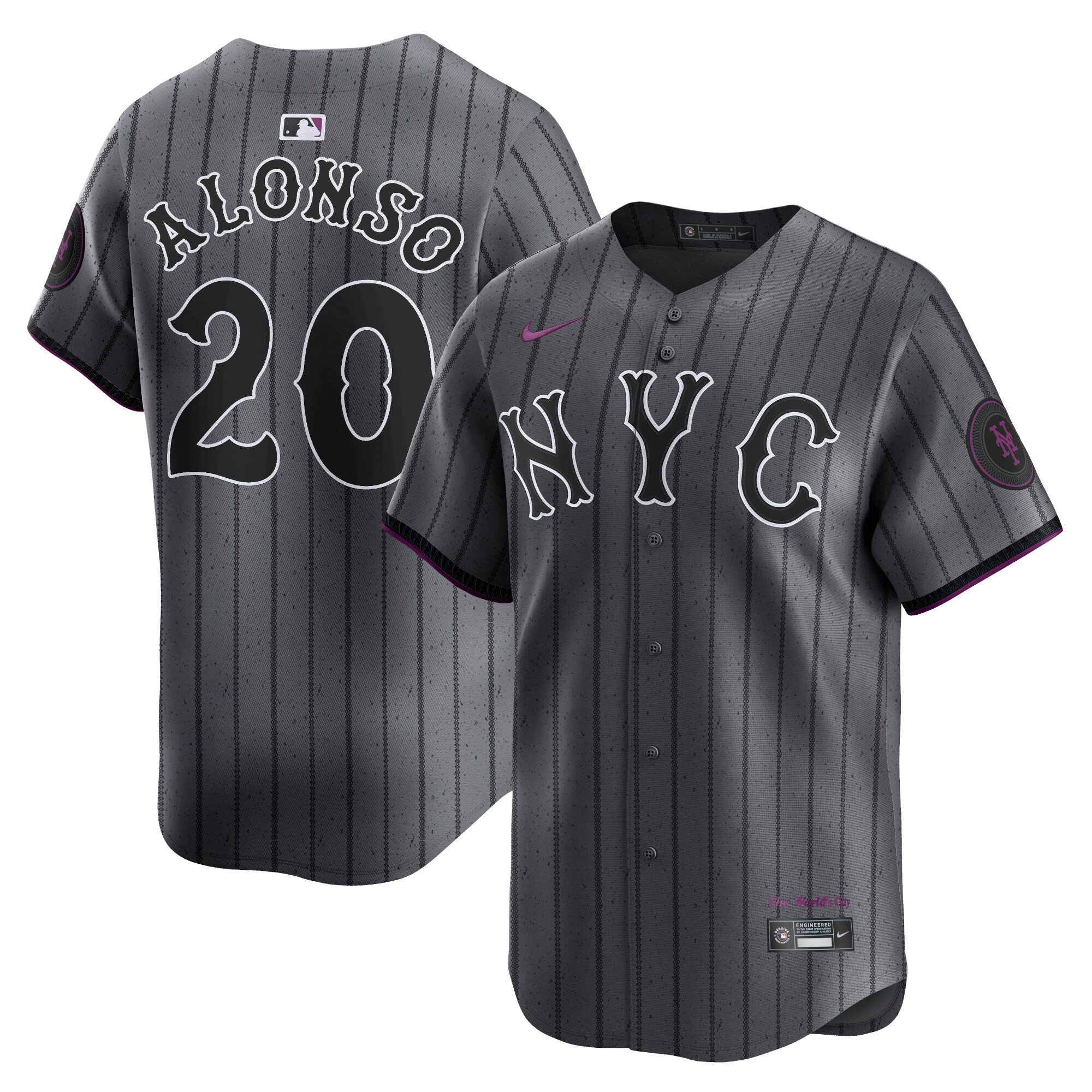 Men's 2024 City Connect Vapor Premier Limited Jersey - Graphite - All Stitched