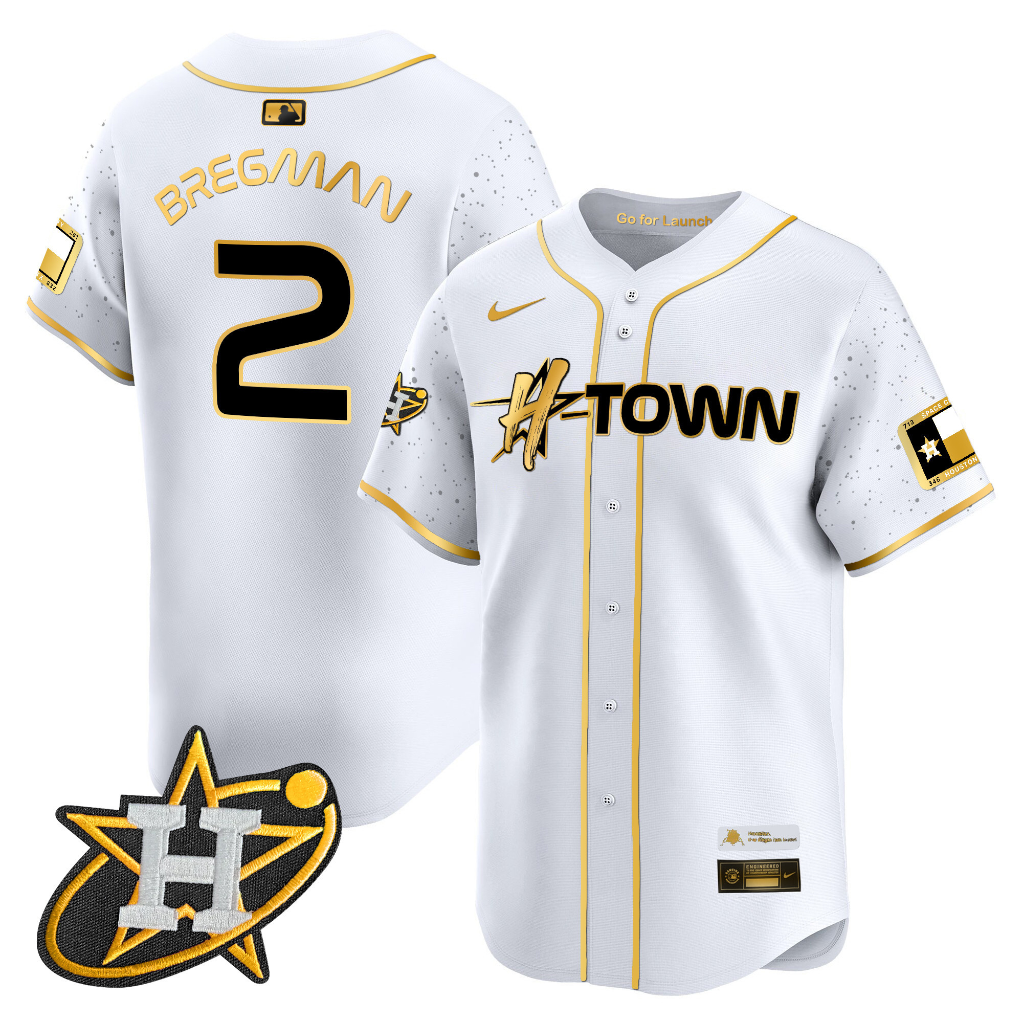 Men's Astros 2024 Space City H-Town Vapor Premier Limited Jersey - All Stitched