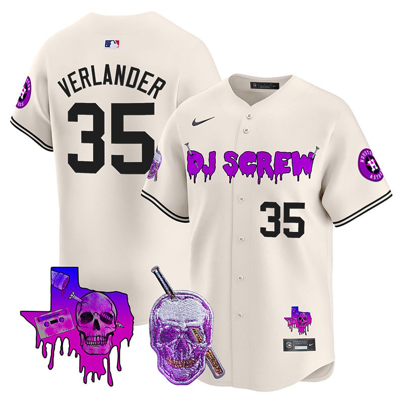 Men's Astros DJ Screw Vapor Premier Limited Jersey - All Stitched