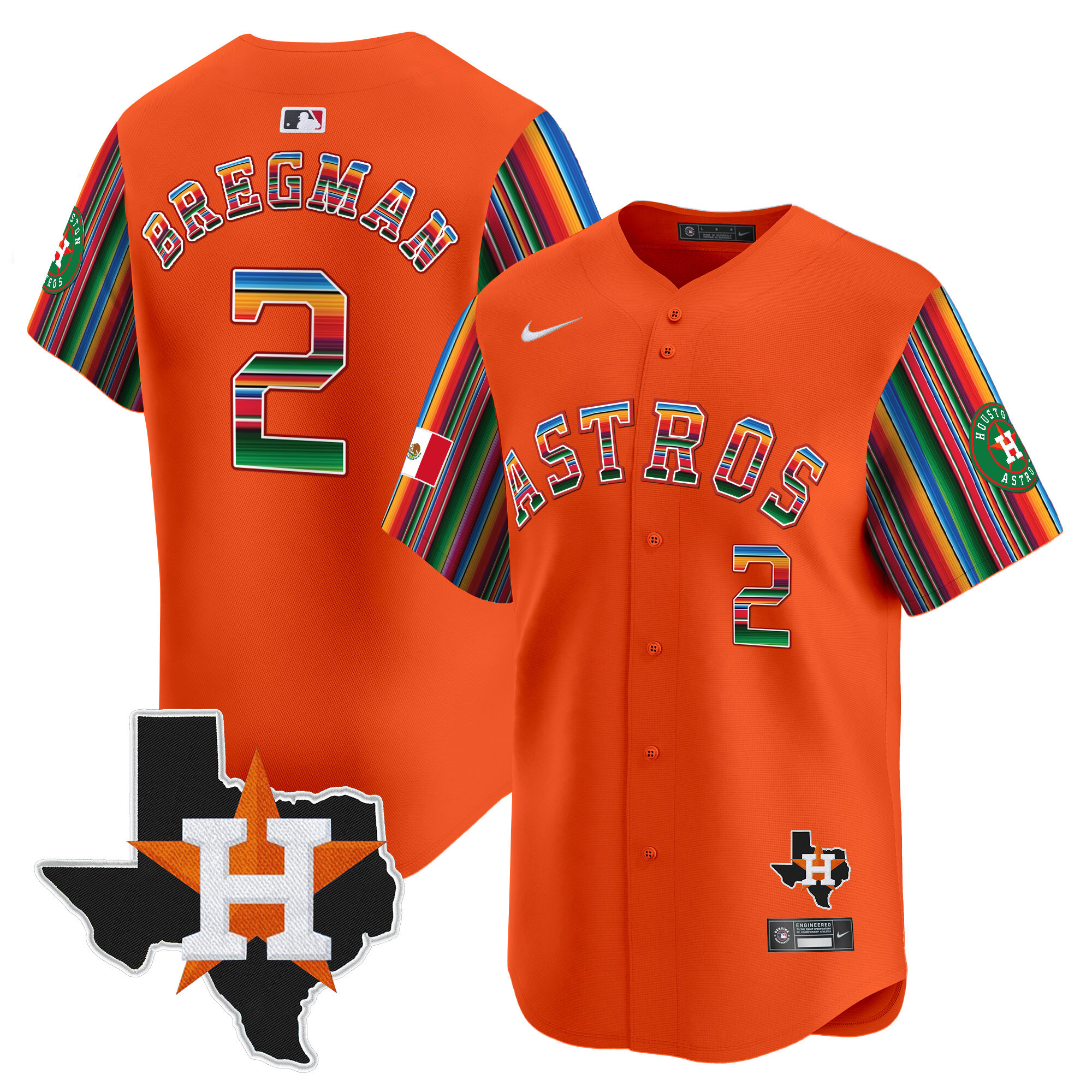Men's Astros Mexico Texas Patch Vapor Premier Limited Jersey V5 - All Stitched