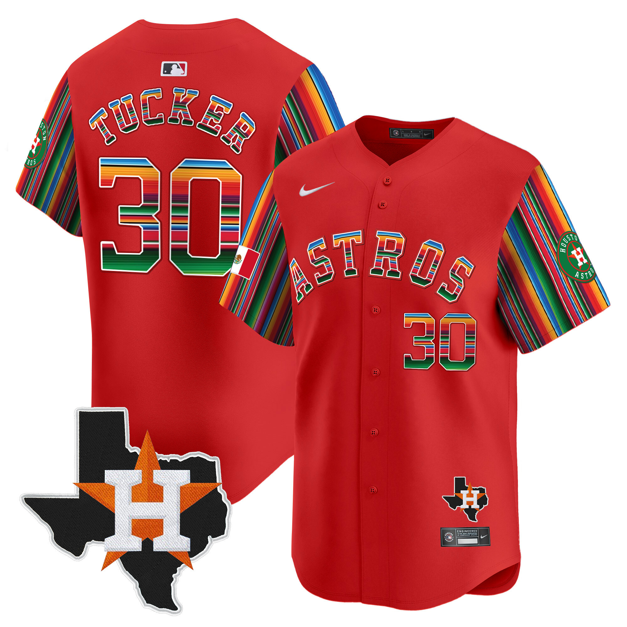 Men's Astros Mexico Texas Patch Vapor Premier Limited Jersey V5 - All Stitched